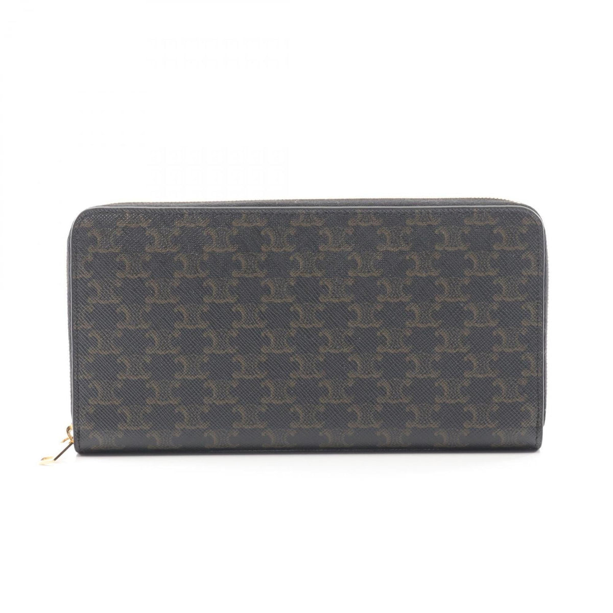 Celine Black Pvc Long Wallet (Bi-Fold) (Pre-Owned)