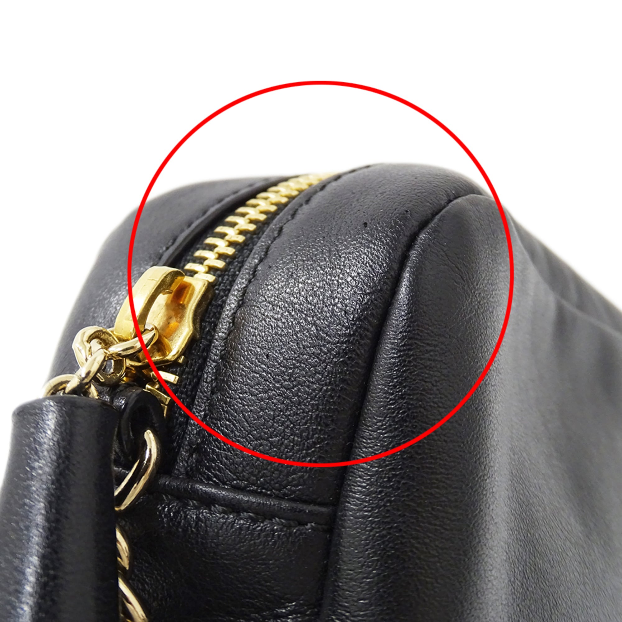 Jimmy Choo Black Leather Handbag Shoulder Bag (Pre-Owned)