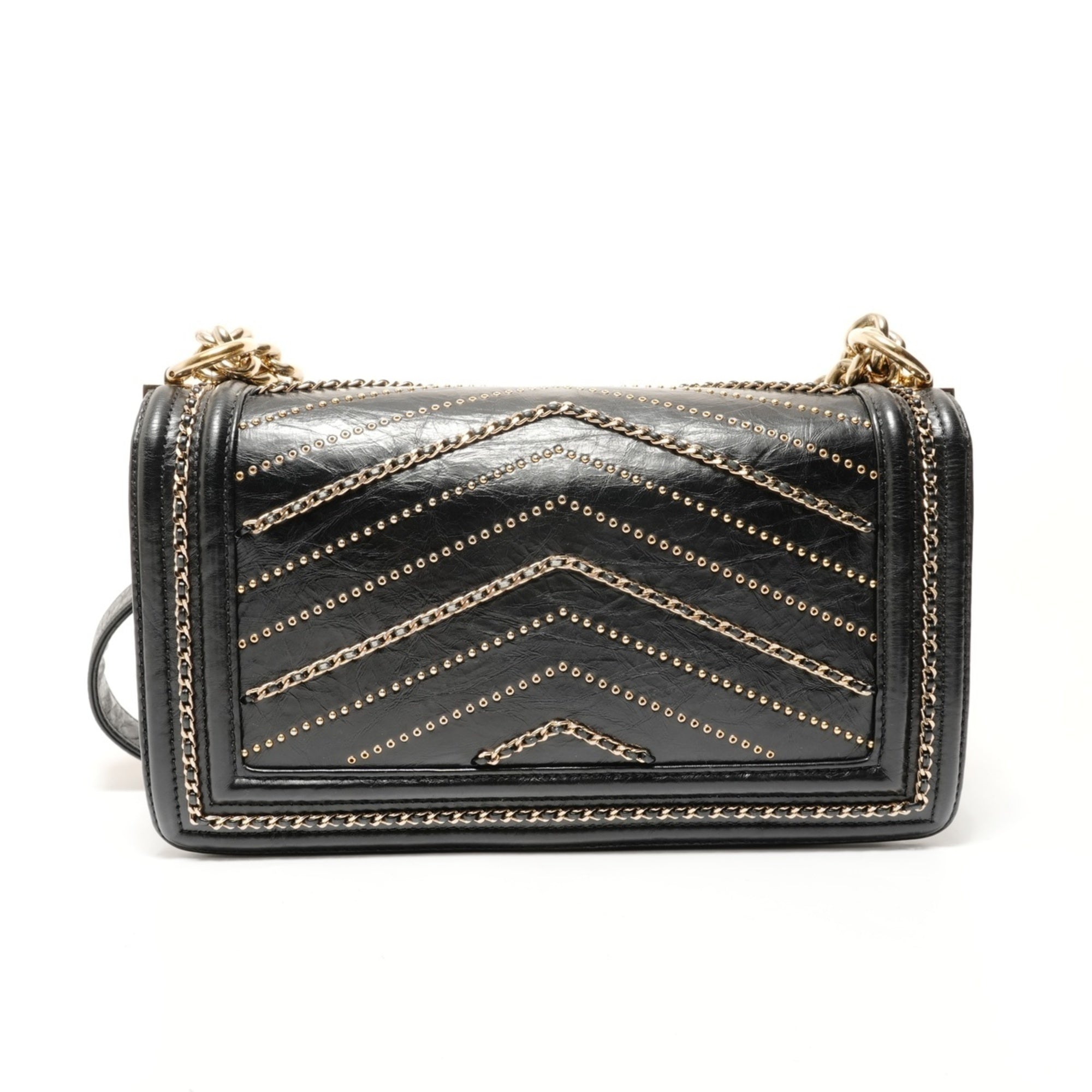 Chanel Boy Chanel Black Shoulder Bag (Pre-Owned)