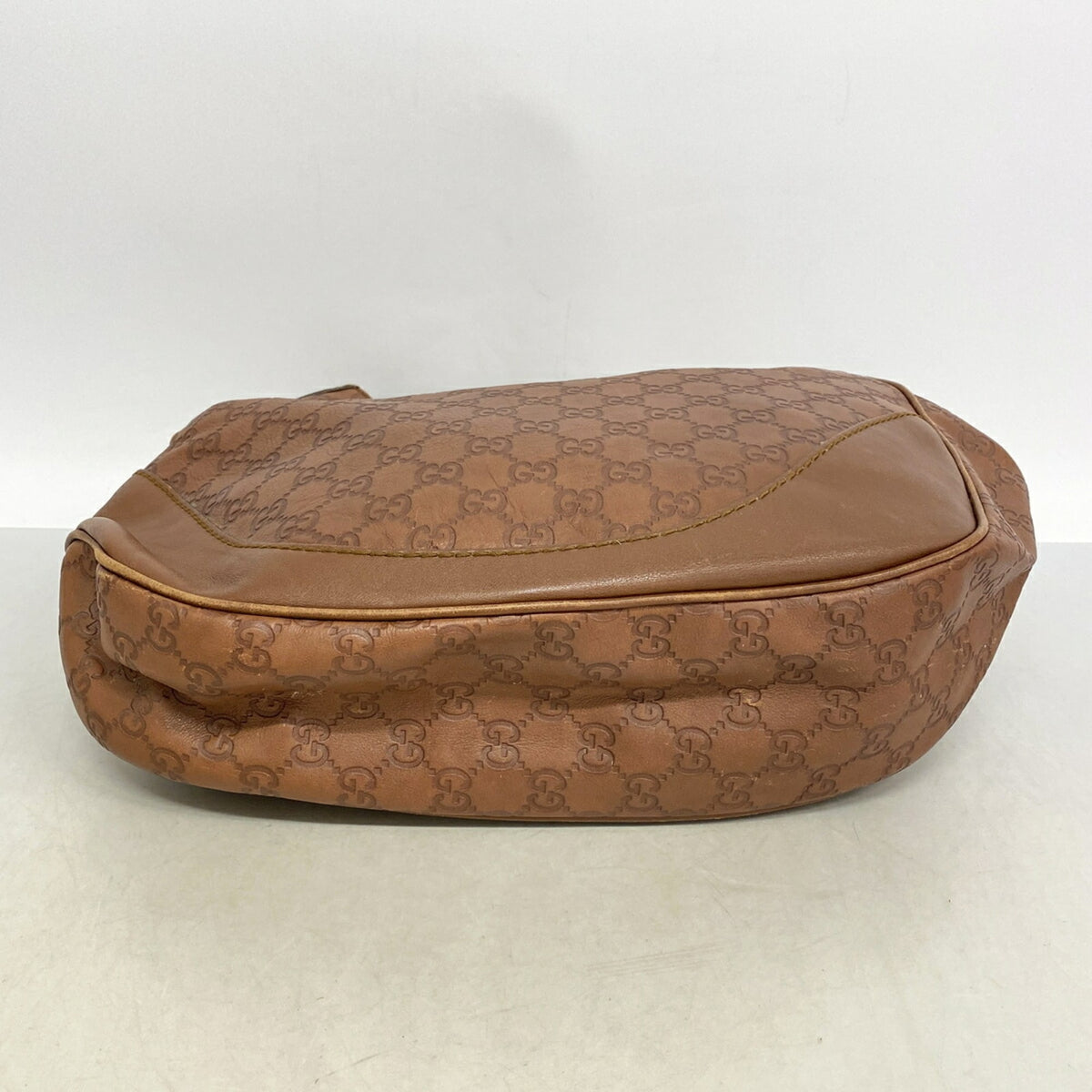 Gucci Brown Leather Shoulder Bag (Pre-Owned)