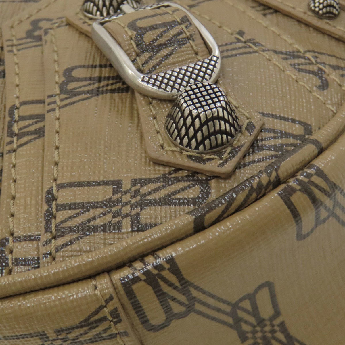 Balenciaga Brown Coated Canvas Handbag (Pre-Owned)