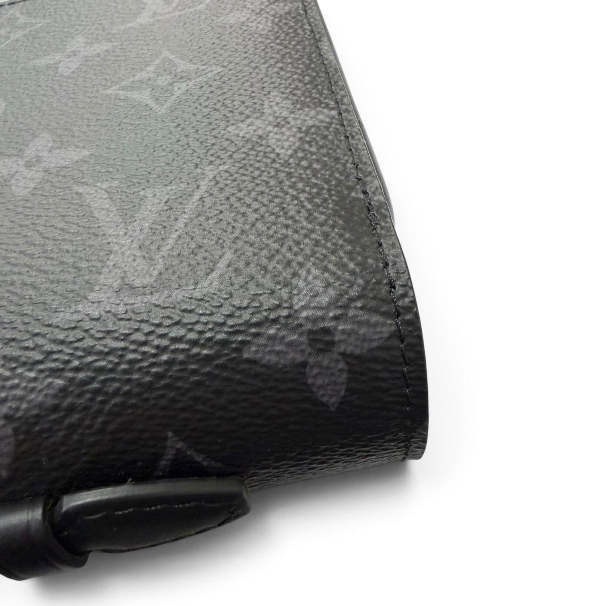 Louis Vuitton Black Monogram Eclipse Long Wallet (Bi-Fold) (Pre-Owned)