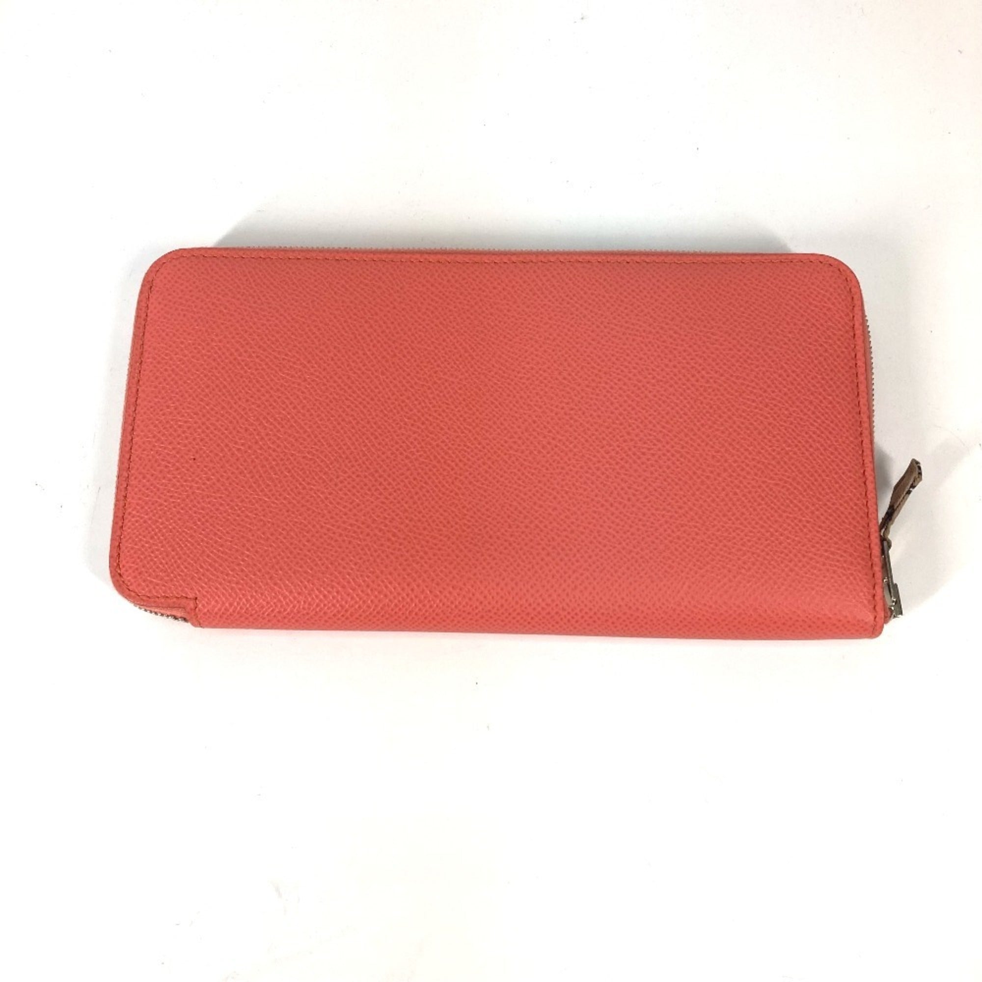Hermes Silk'in Pink Epsom Leather Long Wallet (Bi-Fold) (Pre-Owned)