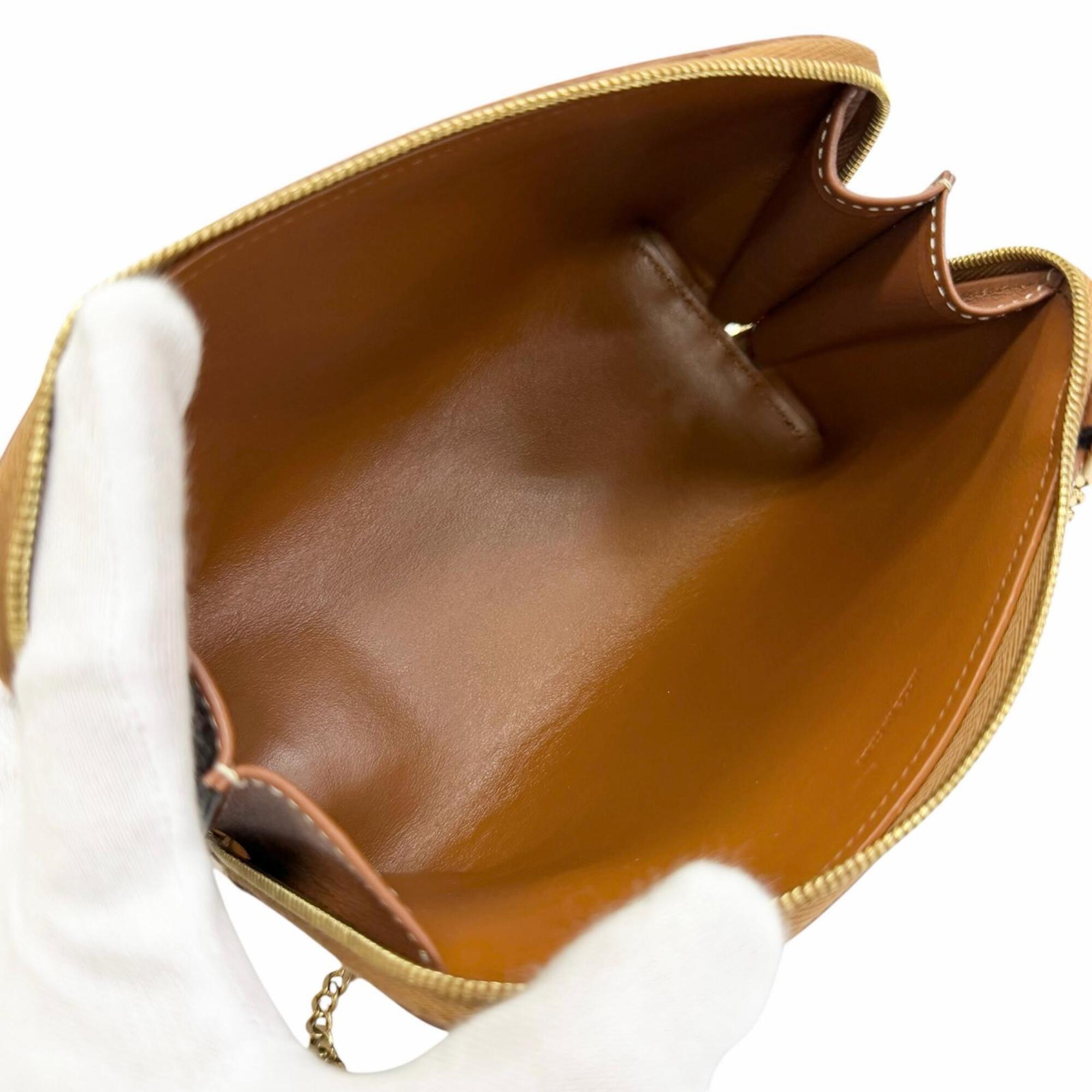 Celine Brown Leather Shoulder Bag (Pre-Owned)
