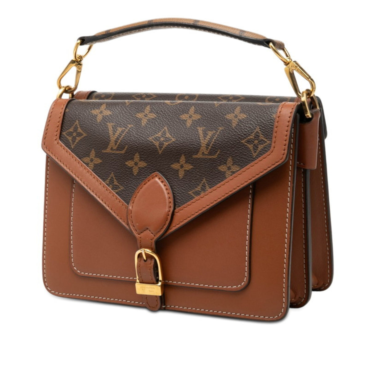 Louis Vuitton Brown Pvc Leather Handbag Shoulder Bag (Pre-Owned)