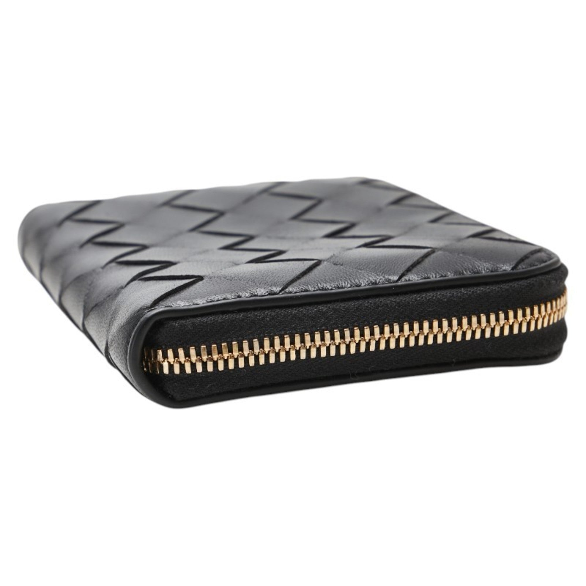 Bottega Veneta Black Leather Wallet (Bi-Fold) (Pre-Owned)