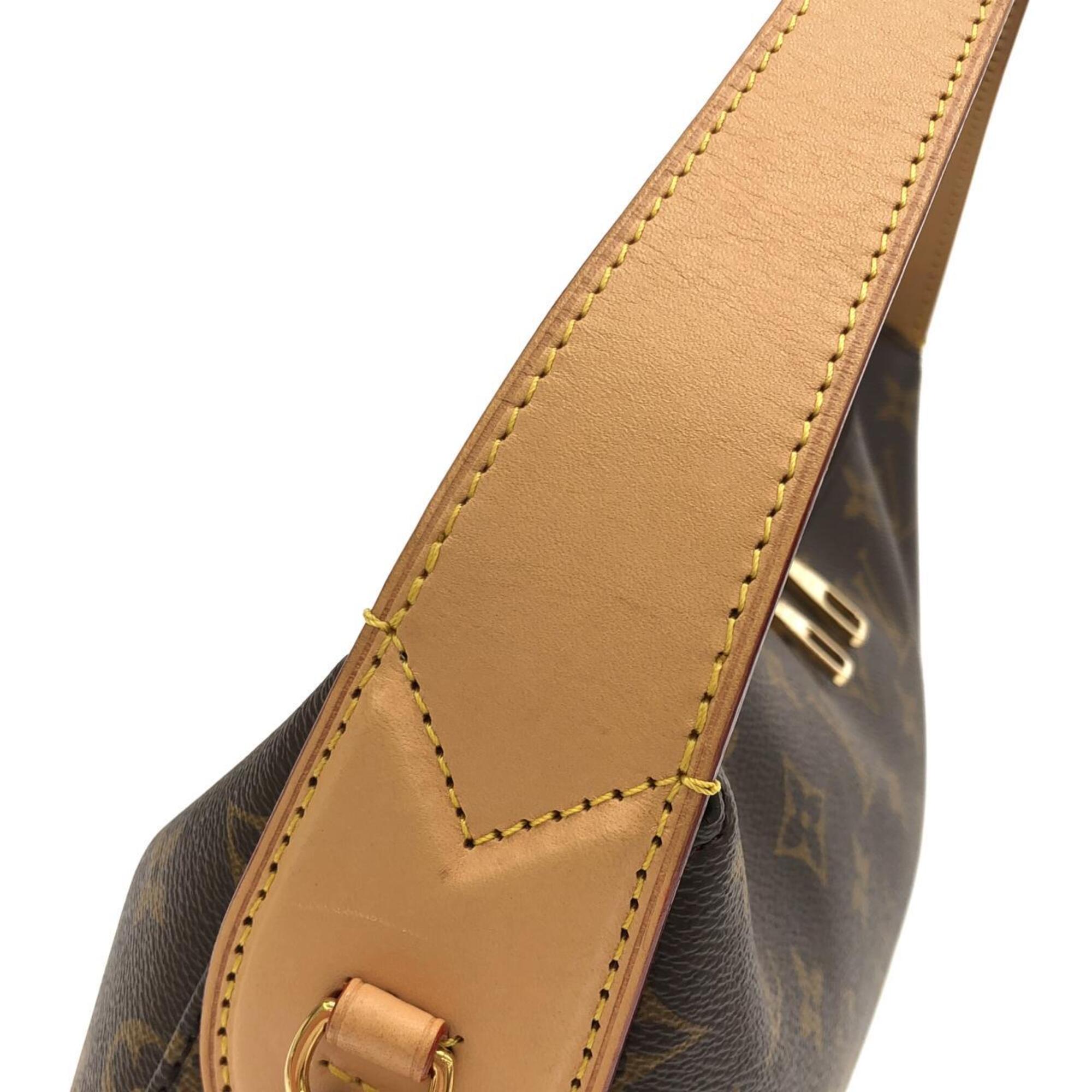 Louis Vuitton Monogram Marron Coated Canvas Shoulder Bag (Pre-Owned)