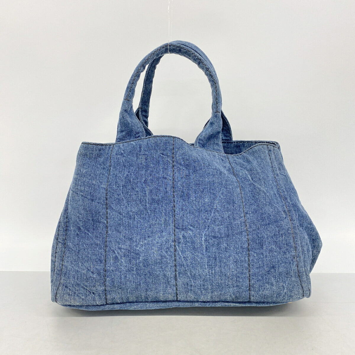 Prada Navy Denim Tote Bag (Pre-Owned)