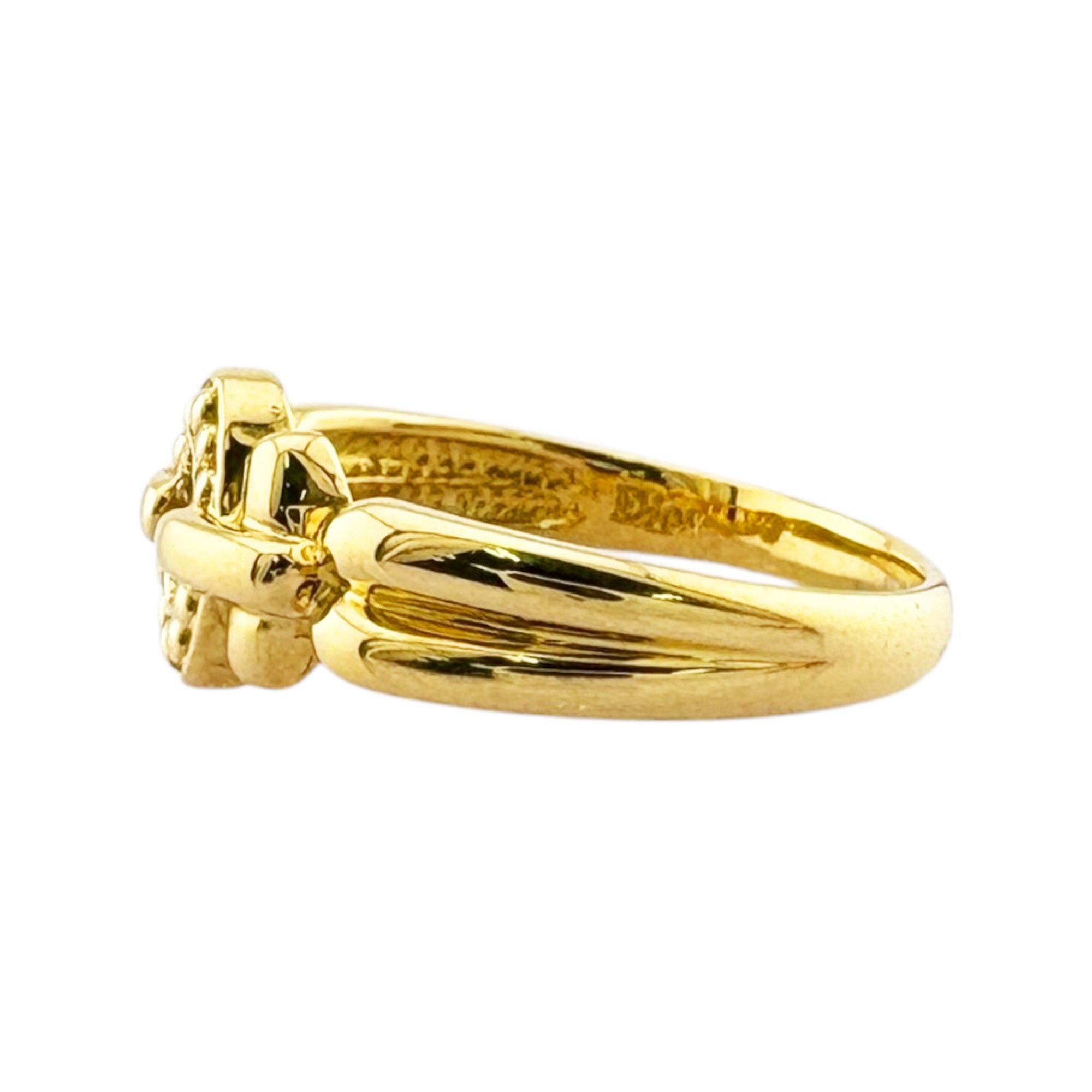 Christian Dior Gold Yellow Gold (18K) Band Ring (Pre-Owned)