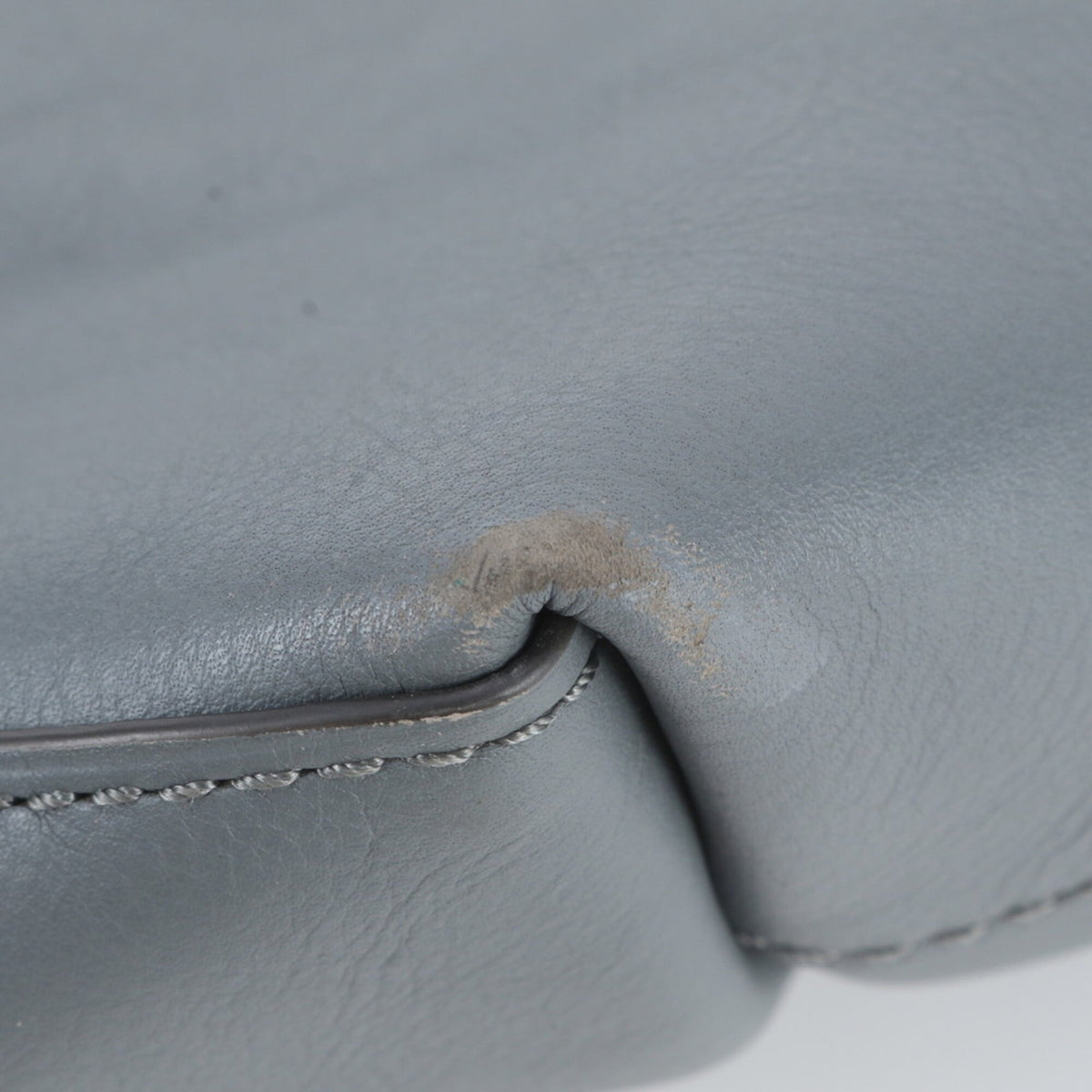 Coach Gray Leather Shoulder Bag Tote Bag (Pre-Owned)