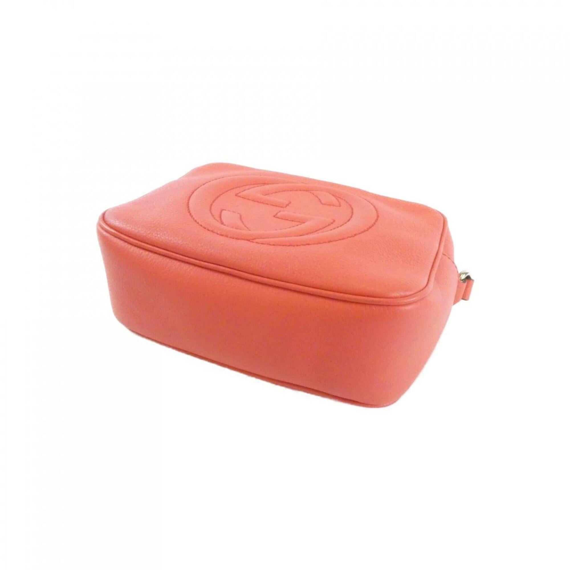 Gucci Pink Leather Shoulder Bag (Pre-Owned)