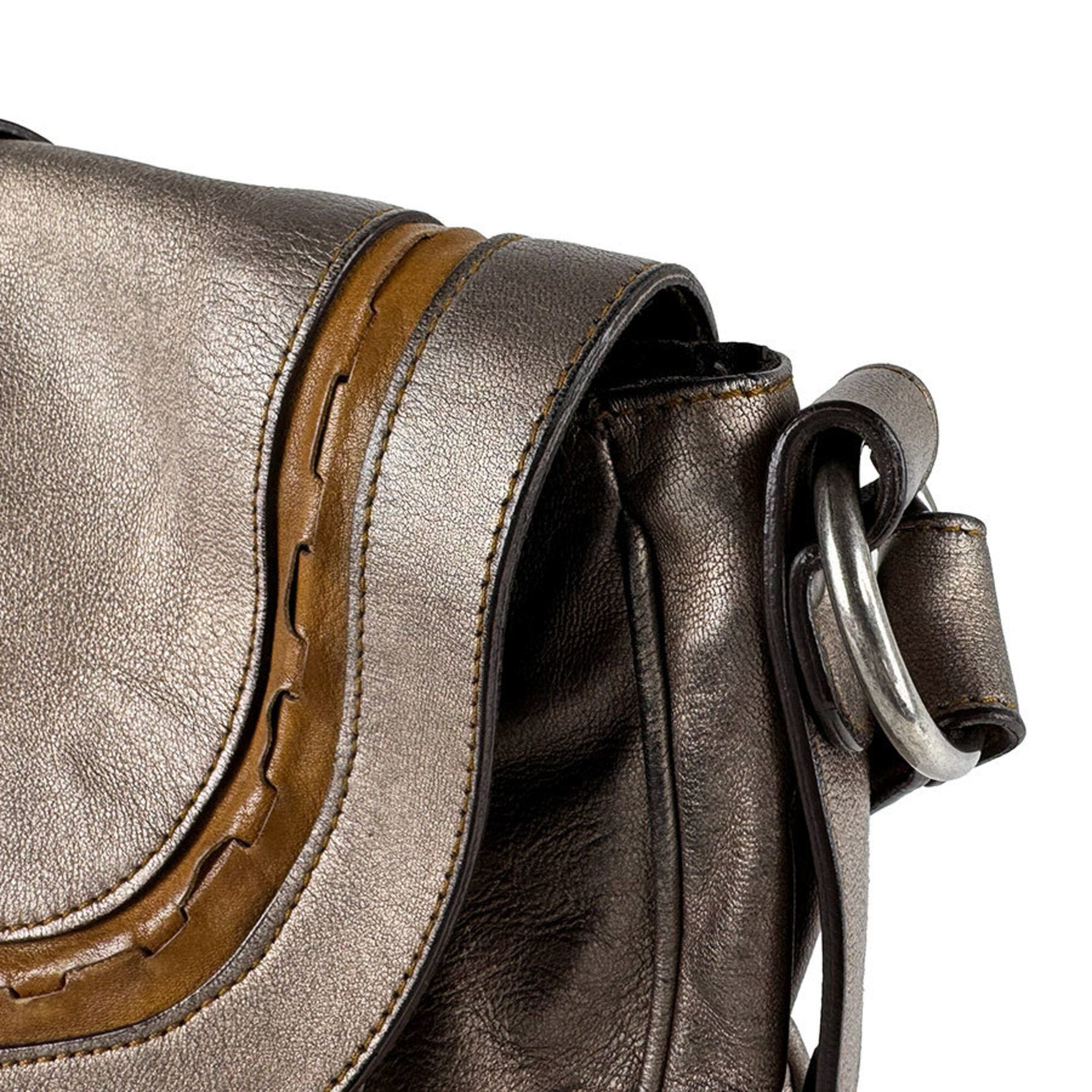 Christian Dior Gold Leather Shoulder Bag (Pre-Owned)