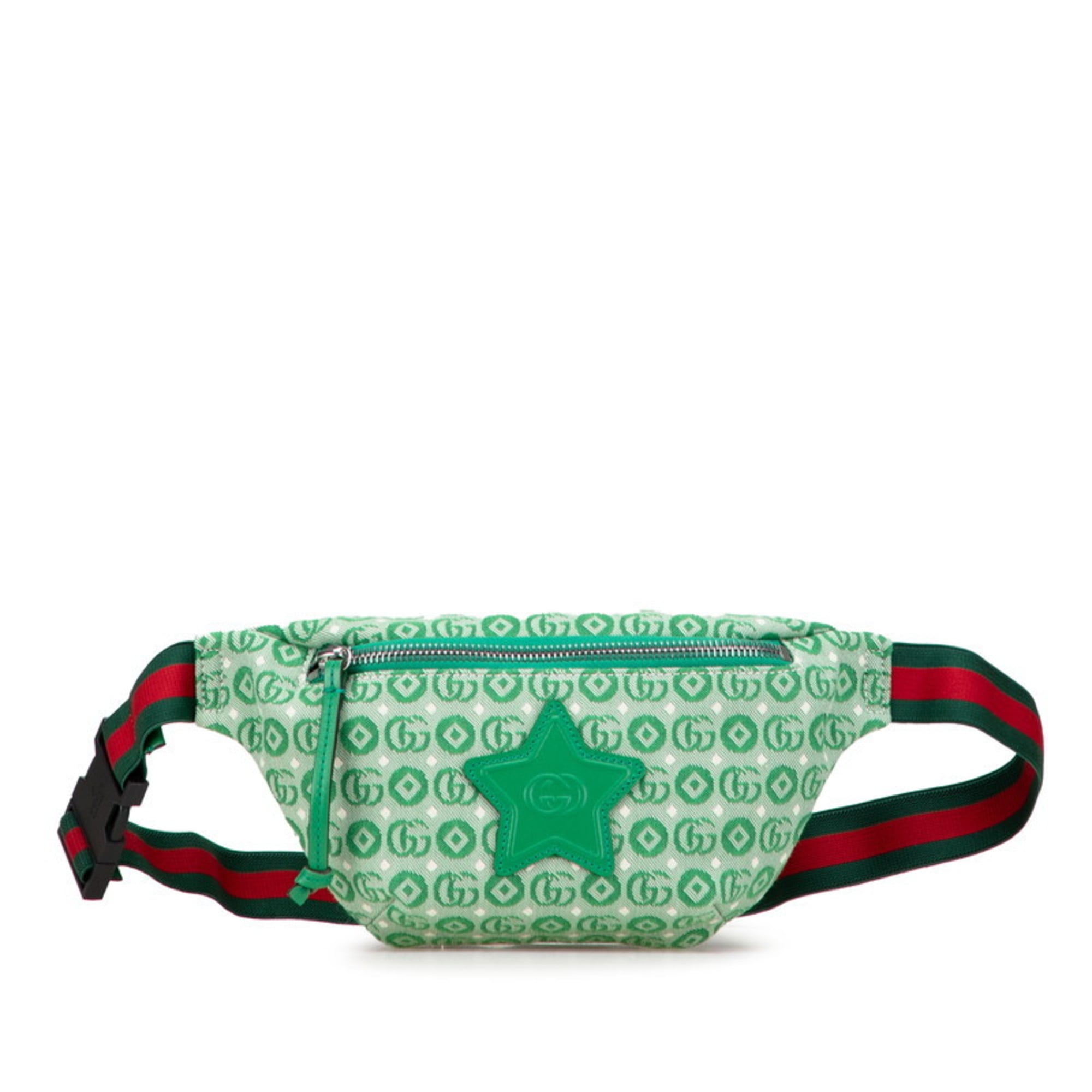 Gucci Green Canvas Fanny Pack (Pre-Owned)