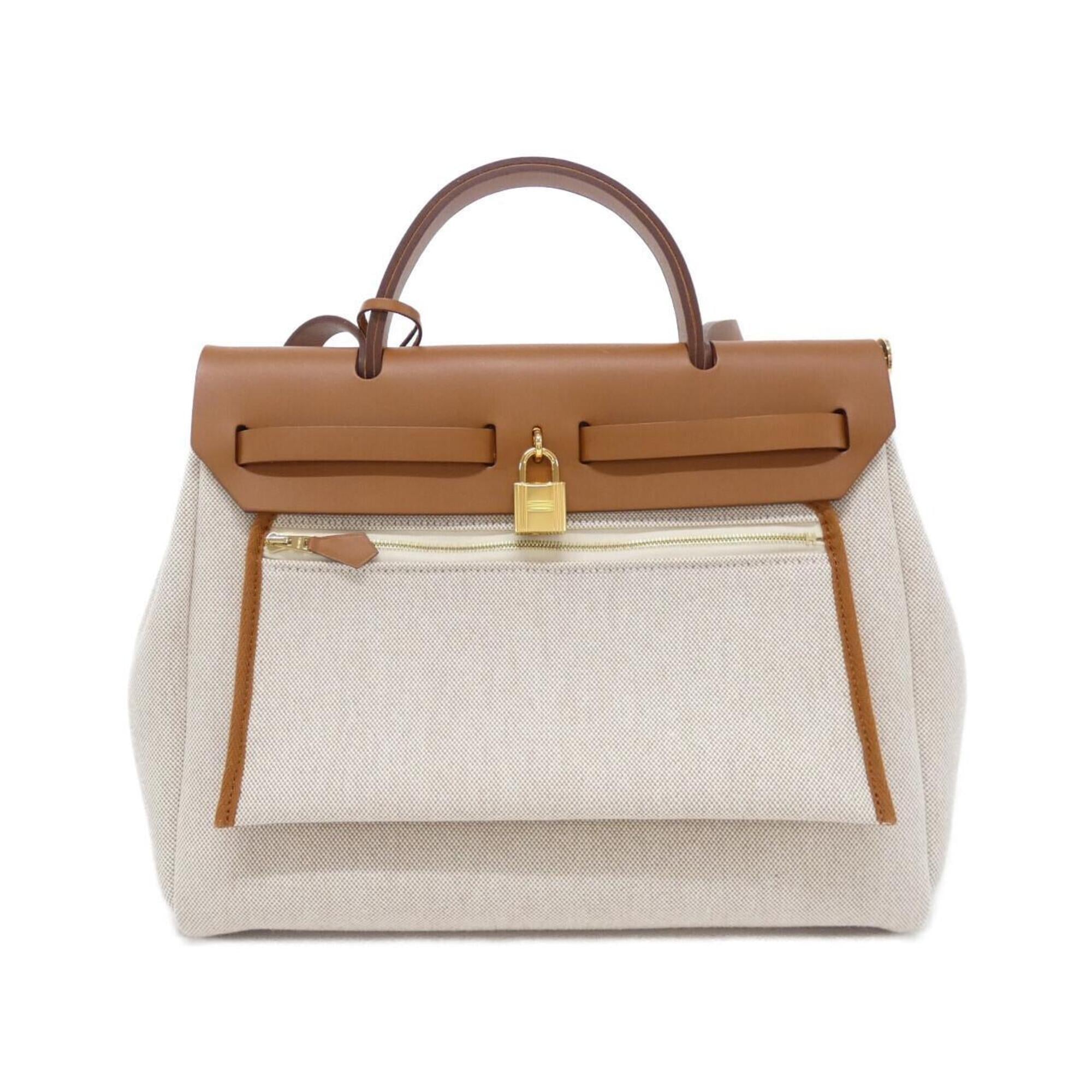 Hermes Beige Ecru Fauve Handbag Pouch (Pre-Owned)