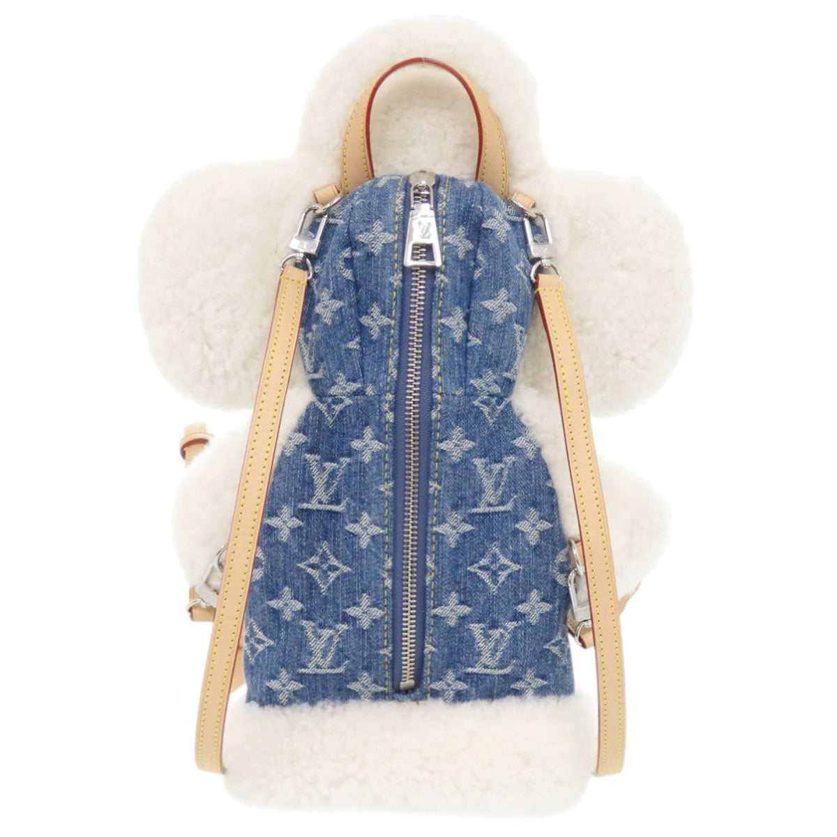 Louis Vuitton Blue White Monogram Denim Backpack (Pre-Owned)