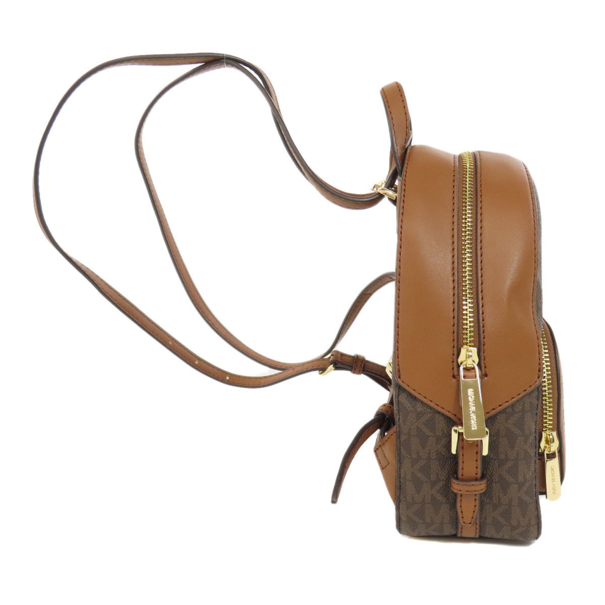 Michael Kors Brown Pvc Backpack (Pre-Owned)