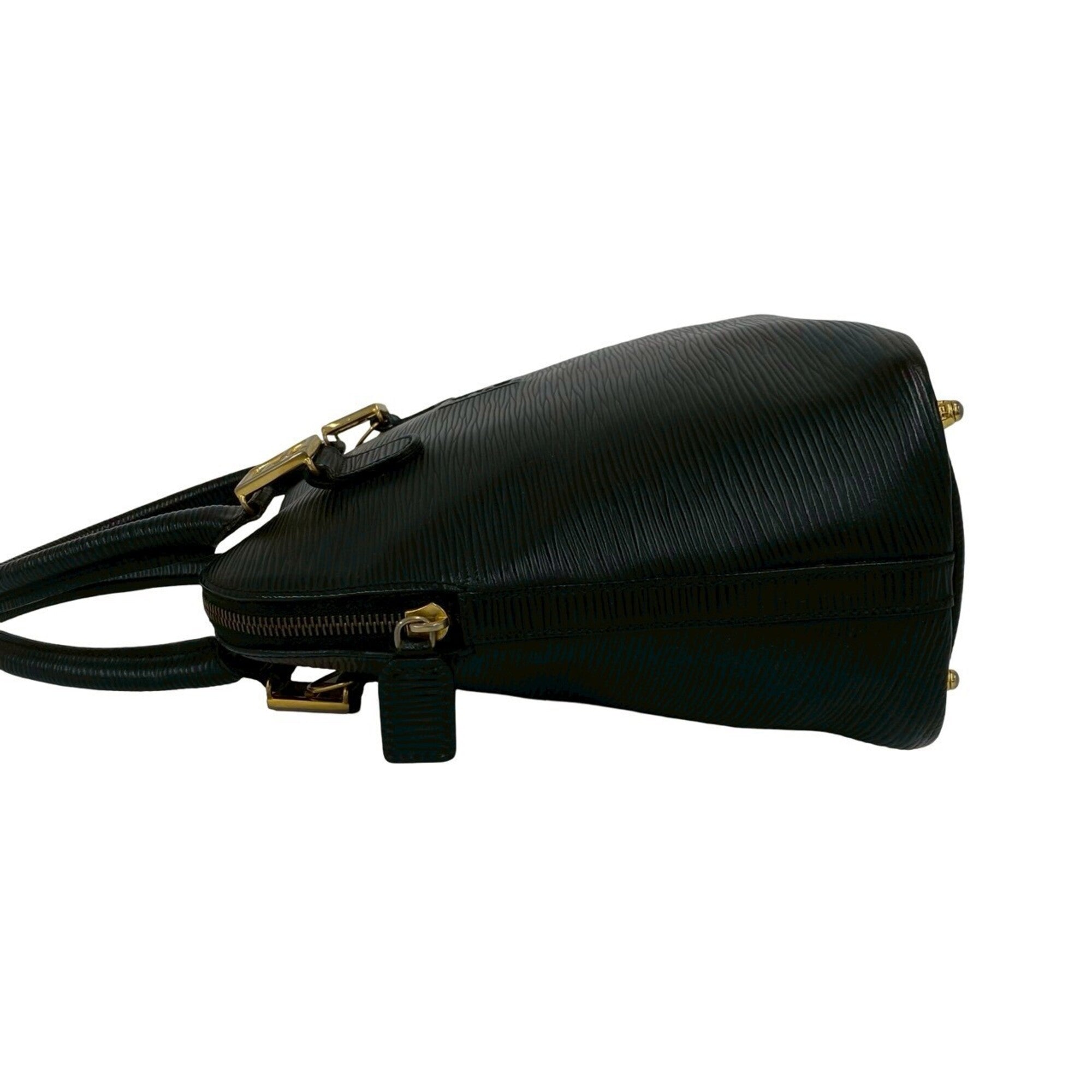 Fendi Black Leather Handbag Tote Bag (Pre-Owned)