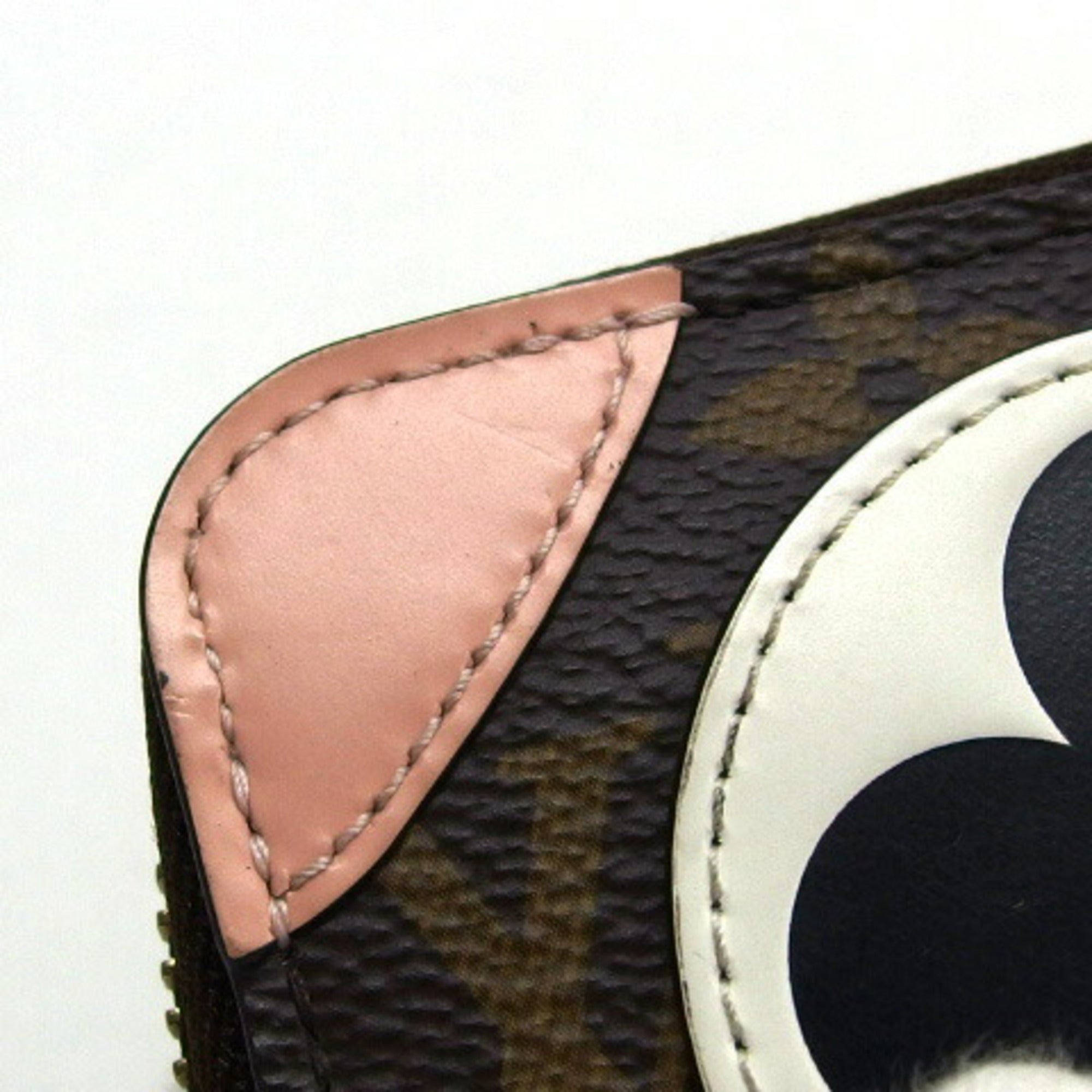 Louis Vuitton Black Rose Ballerine White Monogram Canvas Leather Metal Long Wallet (Bi-Fold) (Pre-Owned)