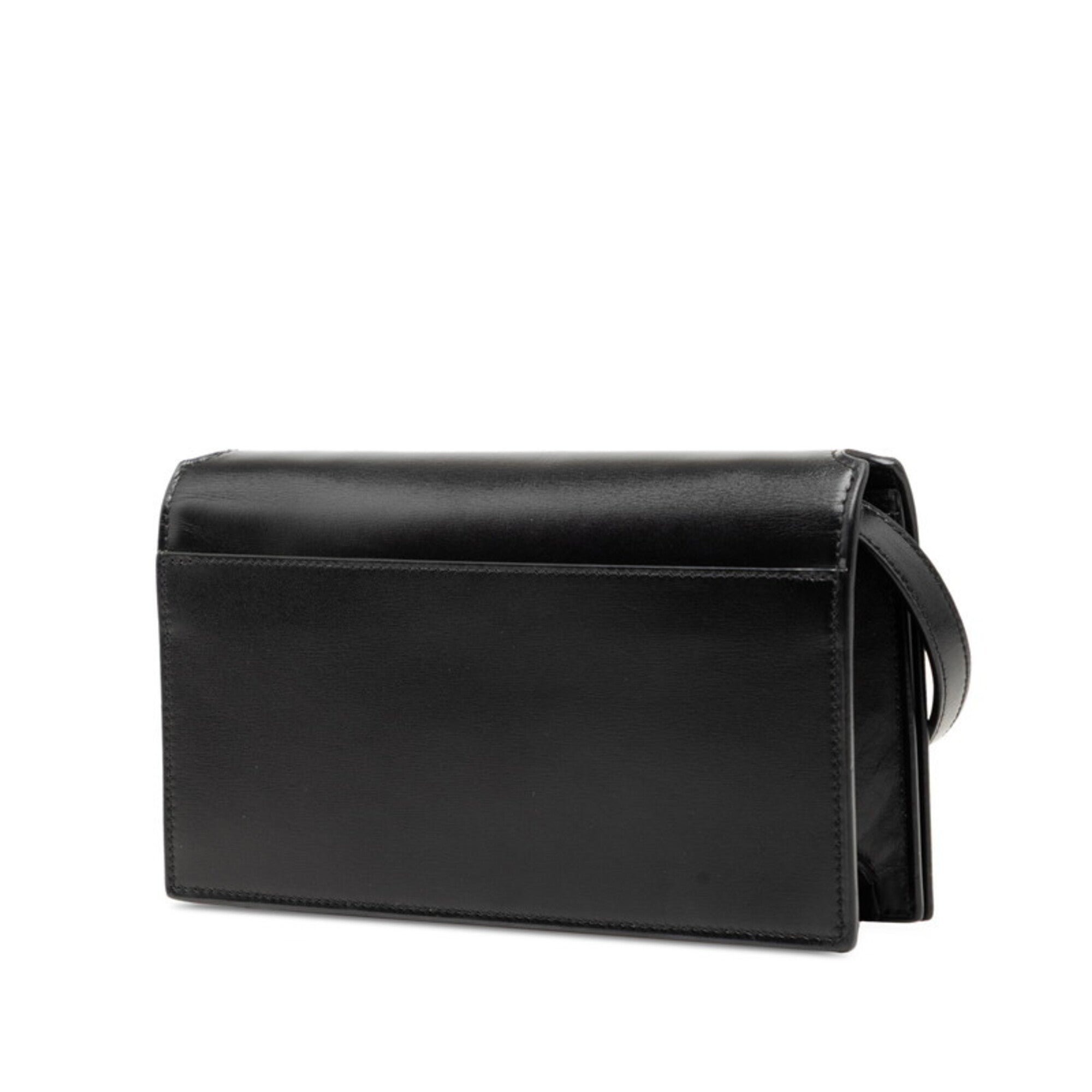 Saint Laurent Black Leather Shoulder Bag (Pre-Owned)