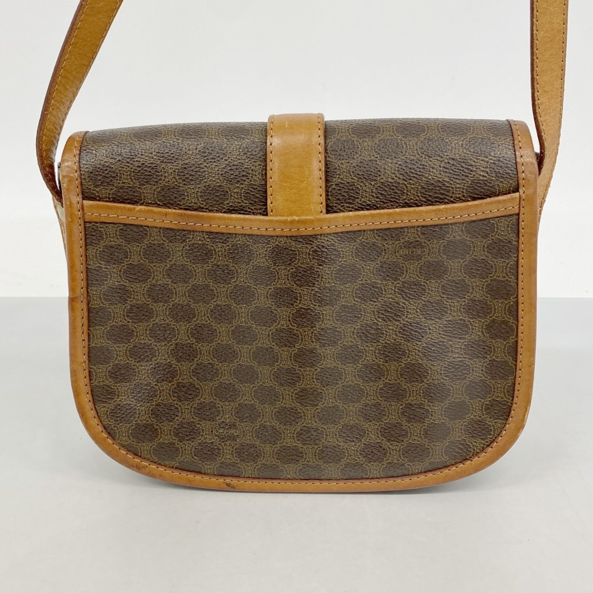 Celine Brown Pvc Shoulder Bag (Pre-Owned)