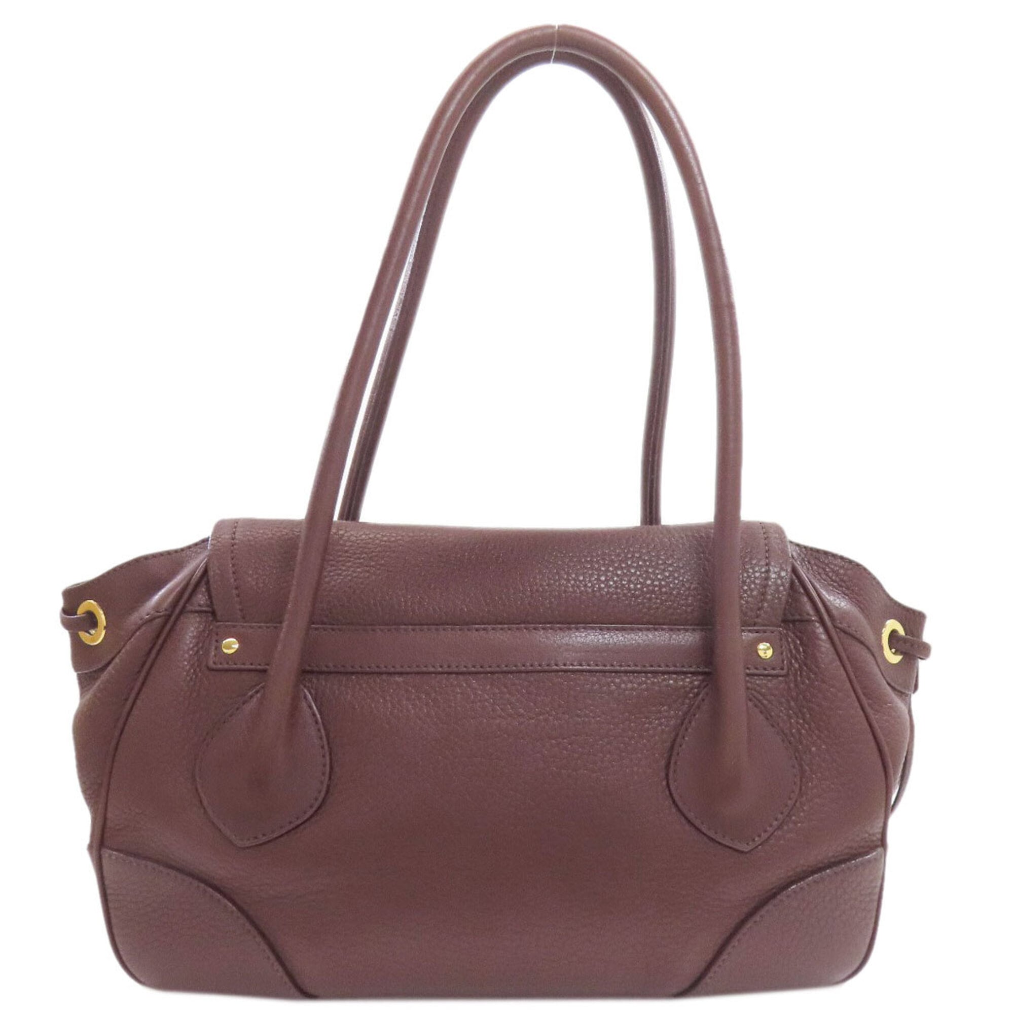 Prada Brown Leather Tote Bag (Pre-Owned)