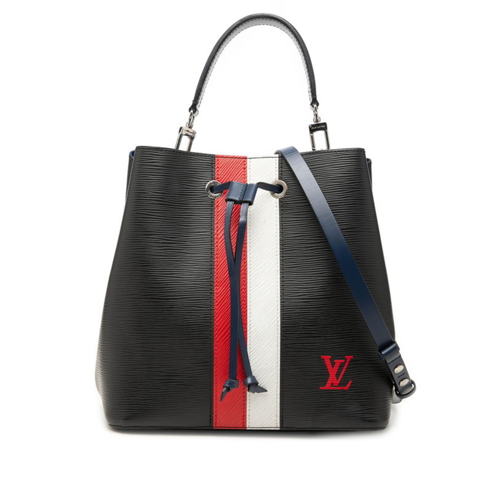 Louis Vuitton Epi Black Multi-Color Noir Leather Handbag Shoulder Bag (Pre-Owned)