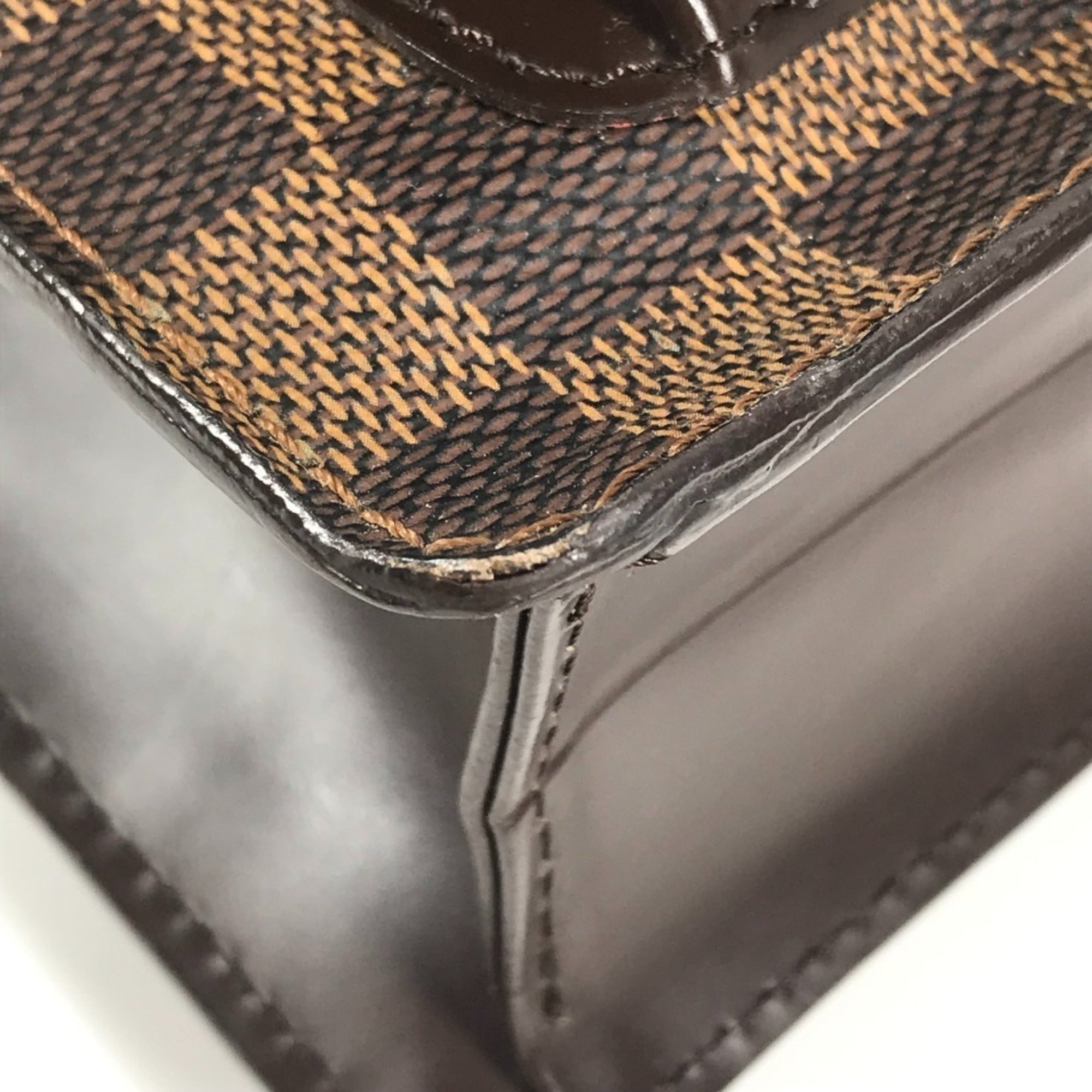 Louis Vuitton Brown Ebene Damier Canvas Handbag Shoulder Bag (Pre-Owned)