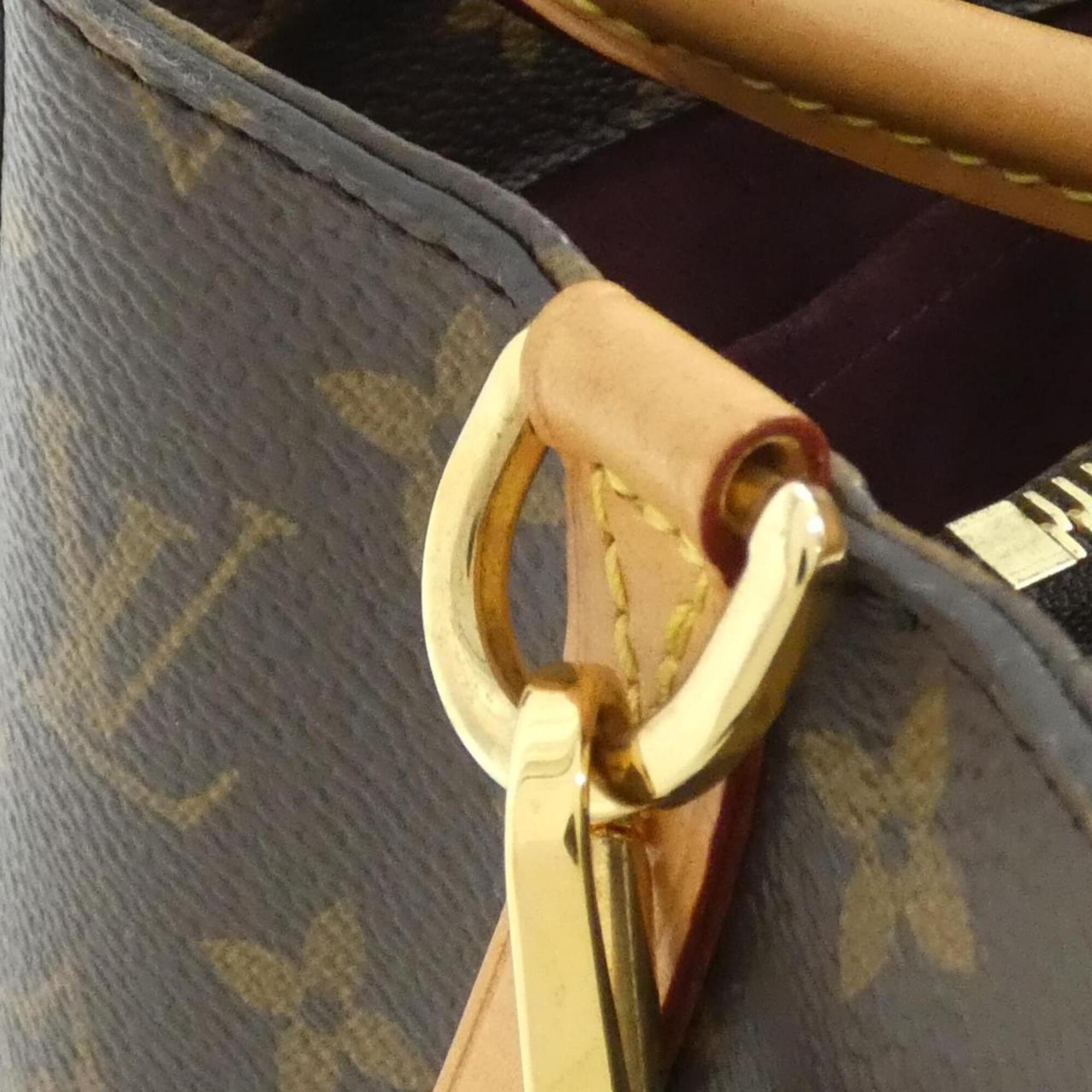 Louis Vuitton Monogram Marron Coated Canvas Handbag (Pre-Owned)