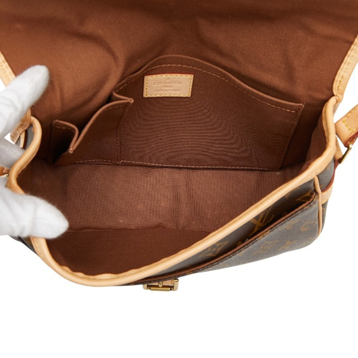 Louis Vuitton Brown Pvc Leather Shoulder Bag (Pre-Owned)