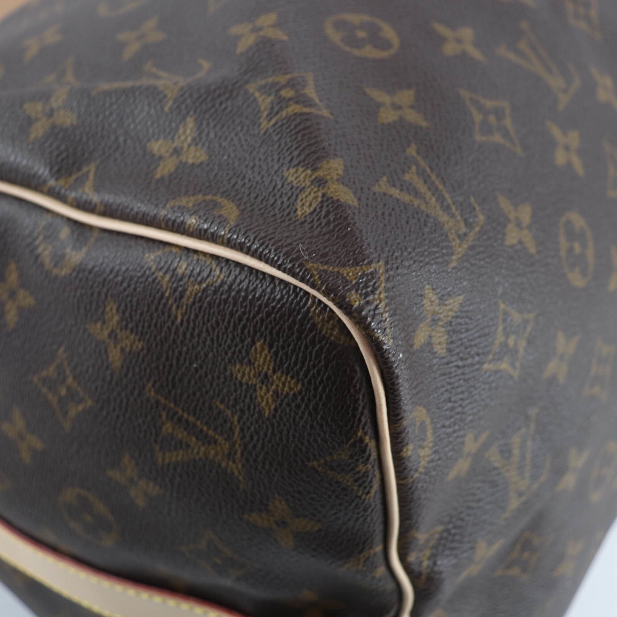 Louis Vuitton Brown Monogram Canvas Boston Bag (Pre-Owned)