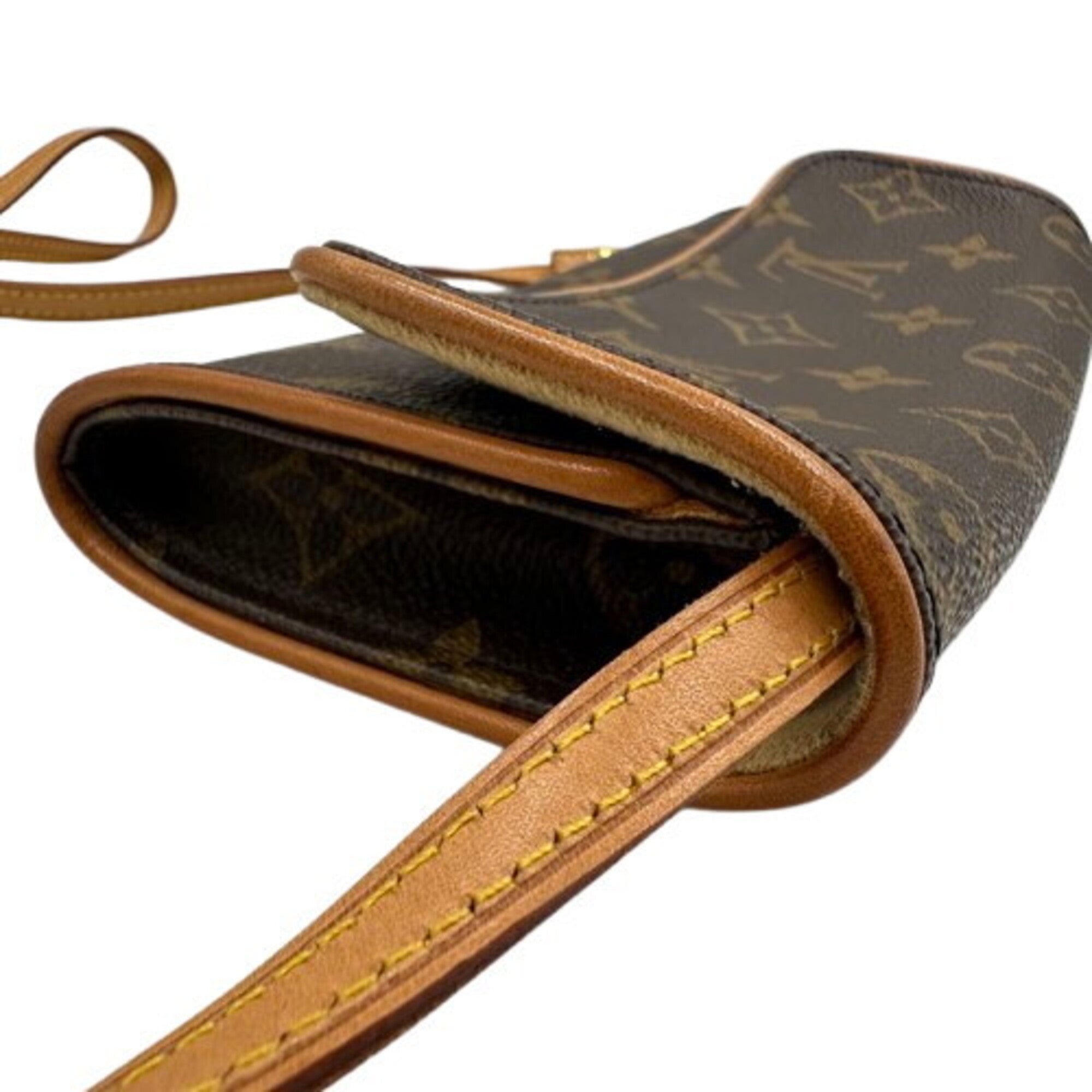 Louis Vuitton Monogram Brown Pvc Pochette Shoulder Bag (Pre-Owned)