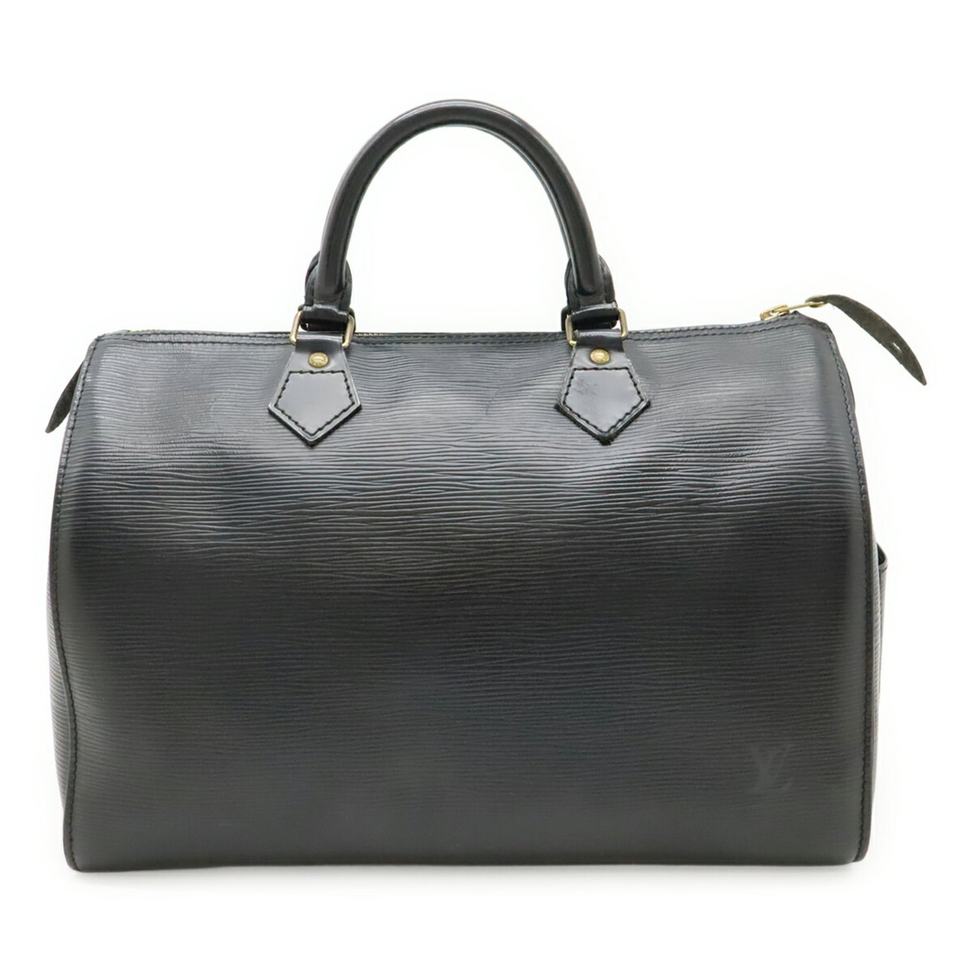 Louis Vuitton Black Noir Epi Leather Boston Bag Handbag (Pre-Owned)