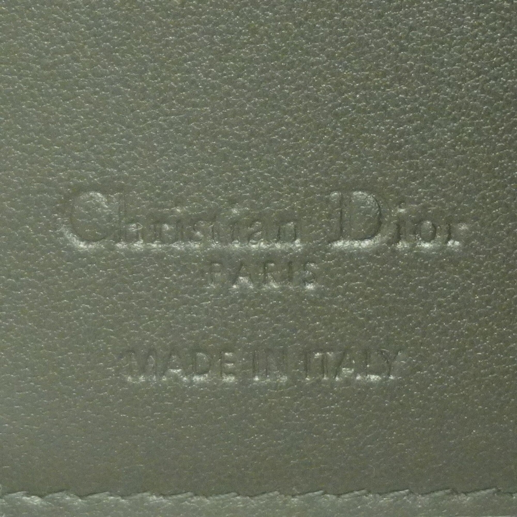 Christian Dior Black Leather Wallet (Tri-Fold) (Pre-Owned)
