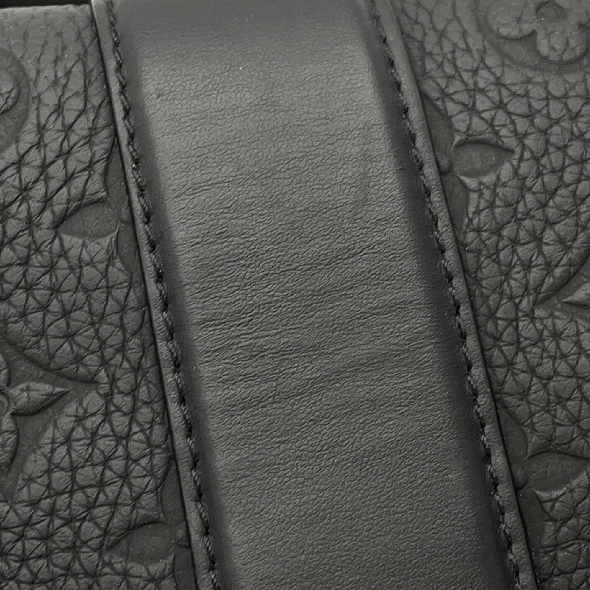 Louis Vuitton Monogram Black Noir Leather Handbag Shoulder Bag (Pre-Owned)