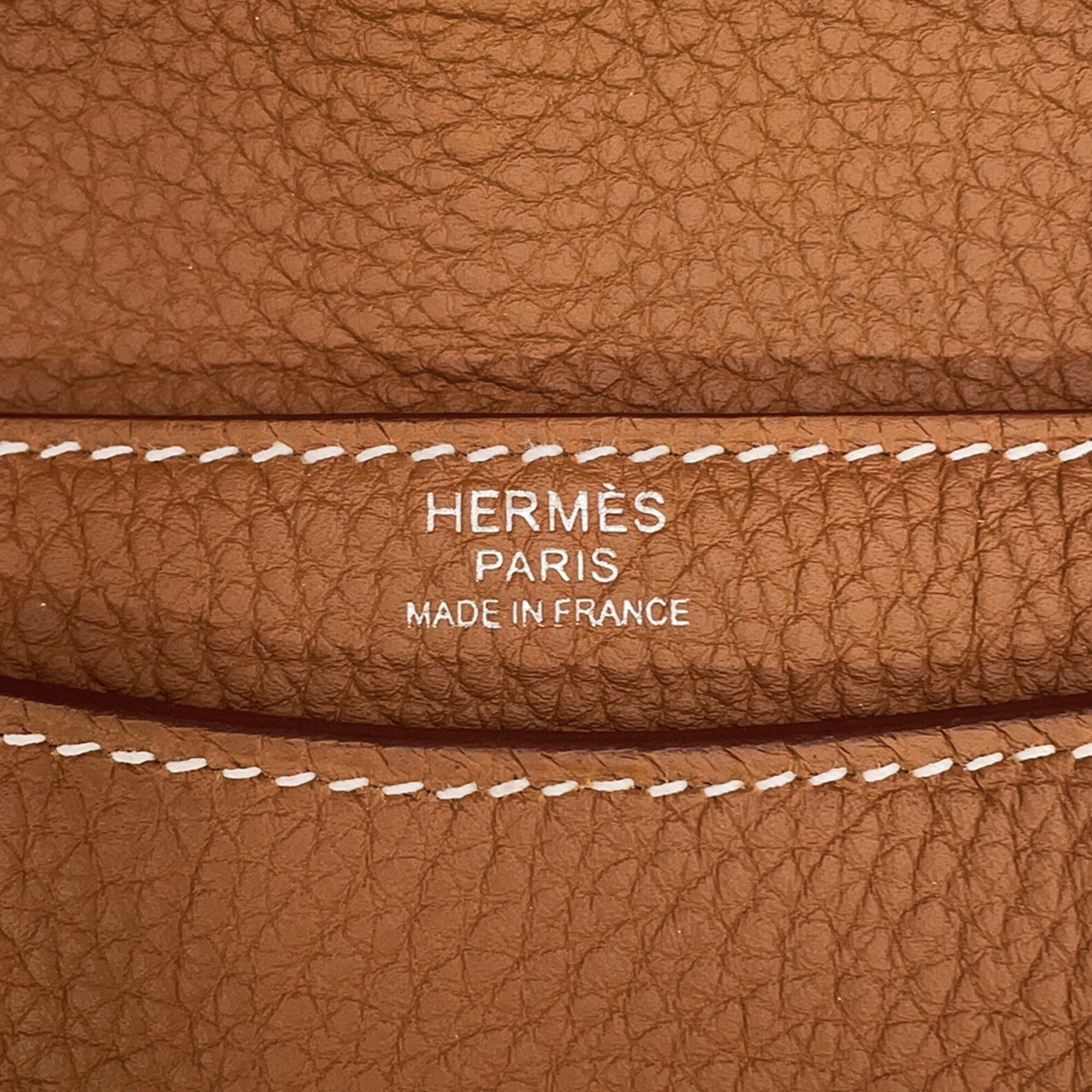 Hermes Kara Gold Togo Leather Shoulder Bag (Pre-Owned)