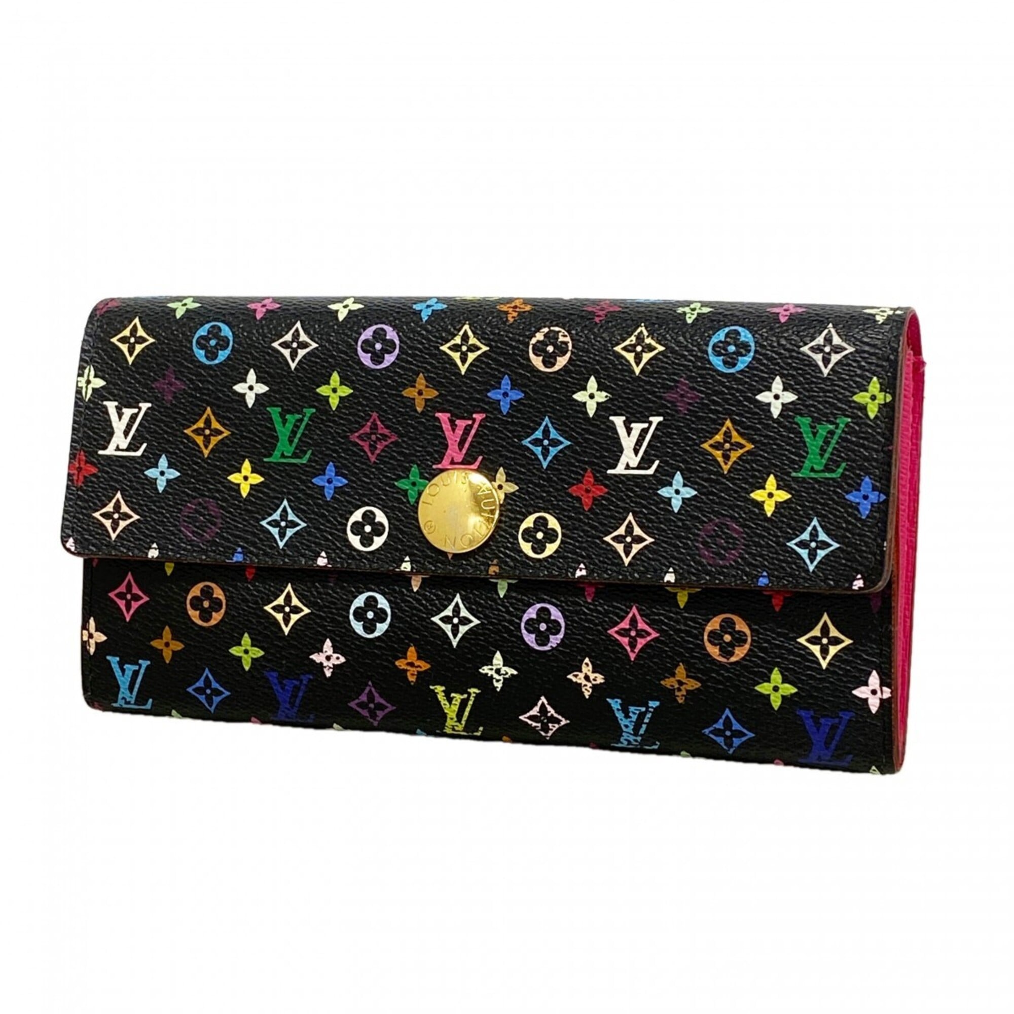 Louis Vuitton Grenade Noir Long Wallet (Bi-Fold) (Pre-Owned)