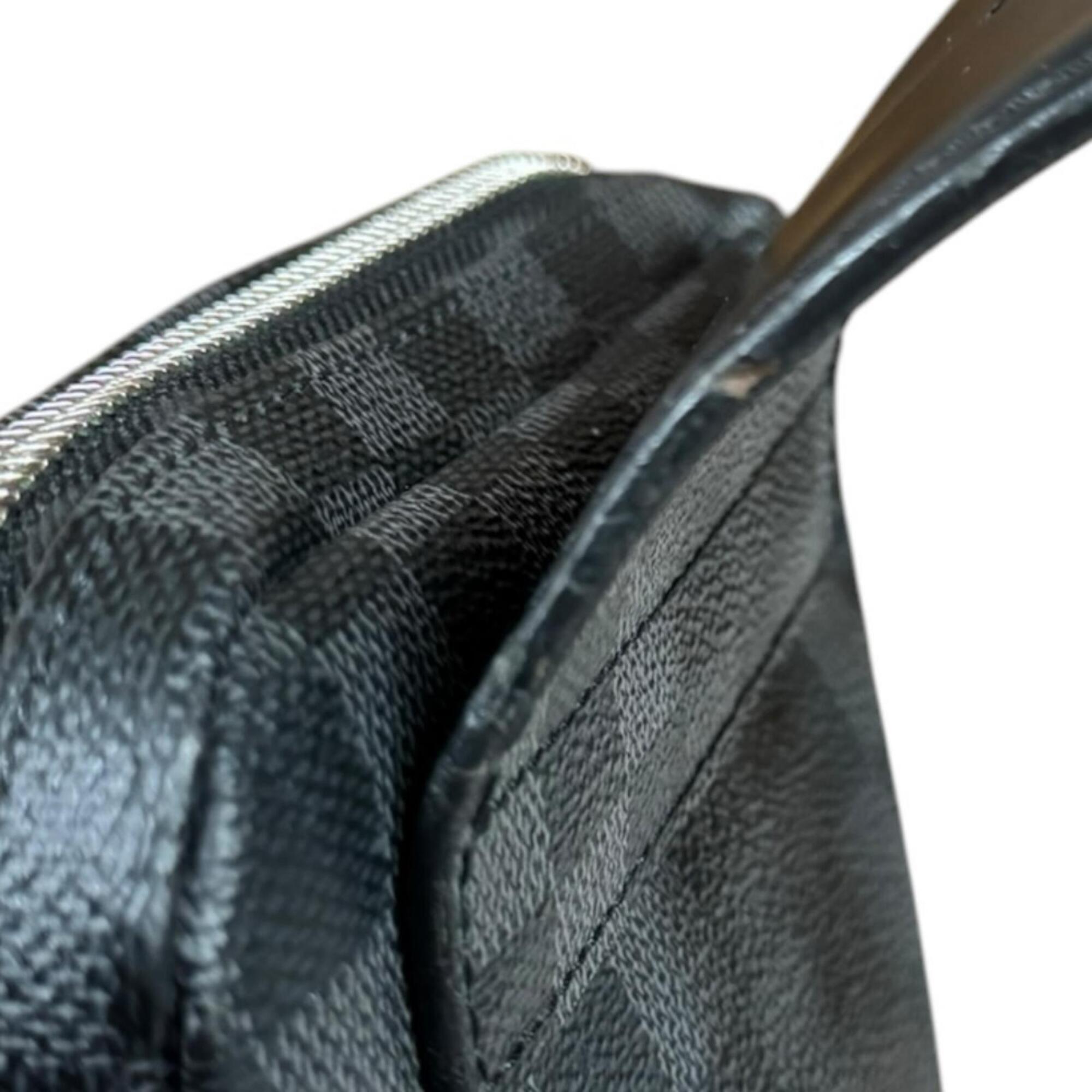 Louis Vuitton Black Gray Damier Graphite Sling Bag (Pre-Owned)