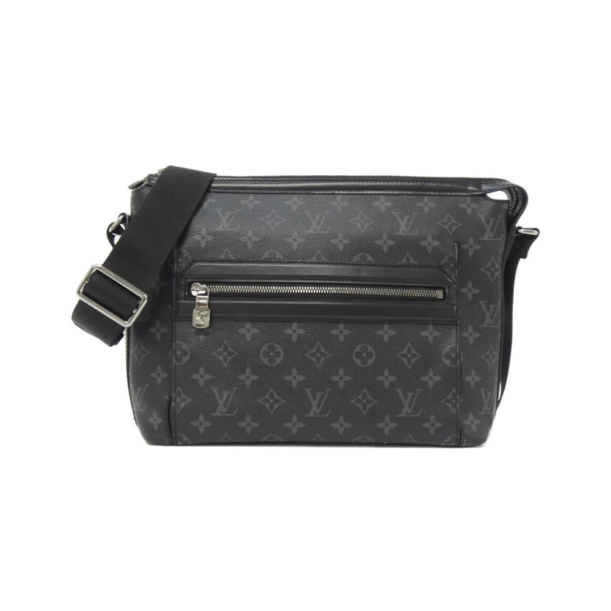 Louis Vuitton Monogram Eclipse Black Coated Canvas Shoulder Bag (Pre-Owned)