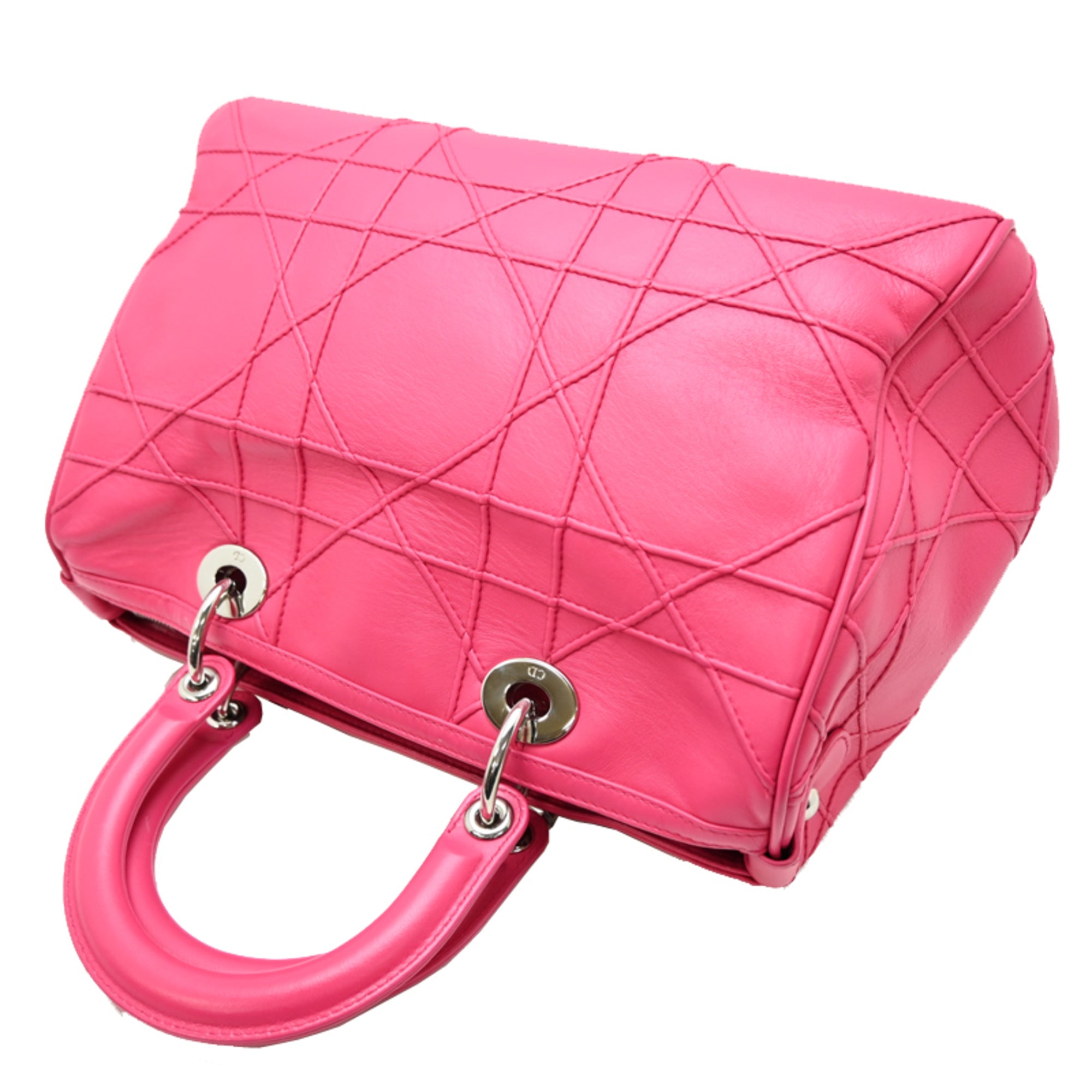 Christian Dior Pink Leather Handbag (Pre-Owned)