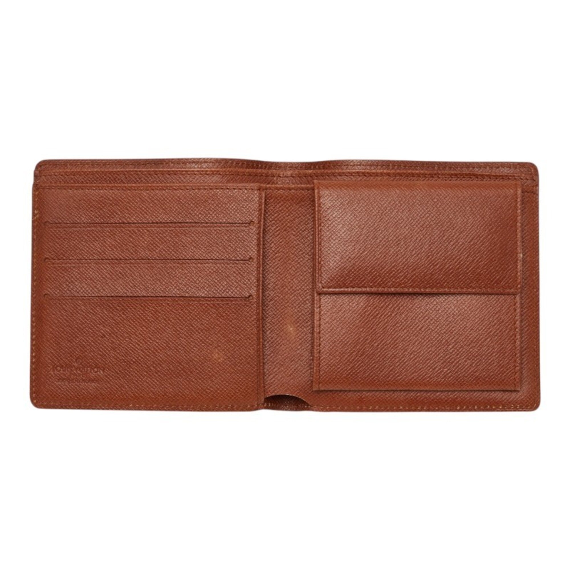 Louis Vuitton Brown Pvc Leather Wallet (Bi-Fold) (Pre-Owned)