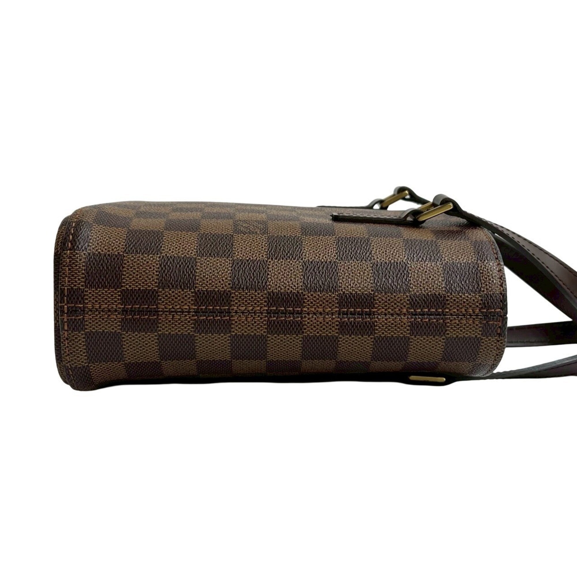 Louis Vuitton Brown Leather Pvc Handbag Tote Bag (Pre-Owned)