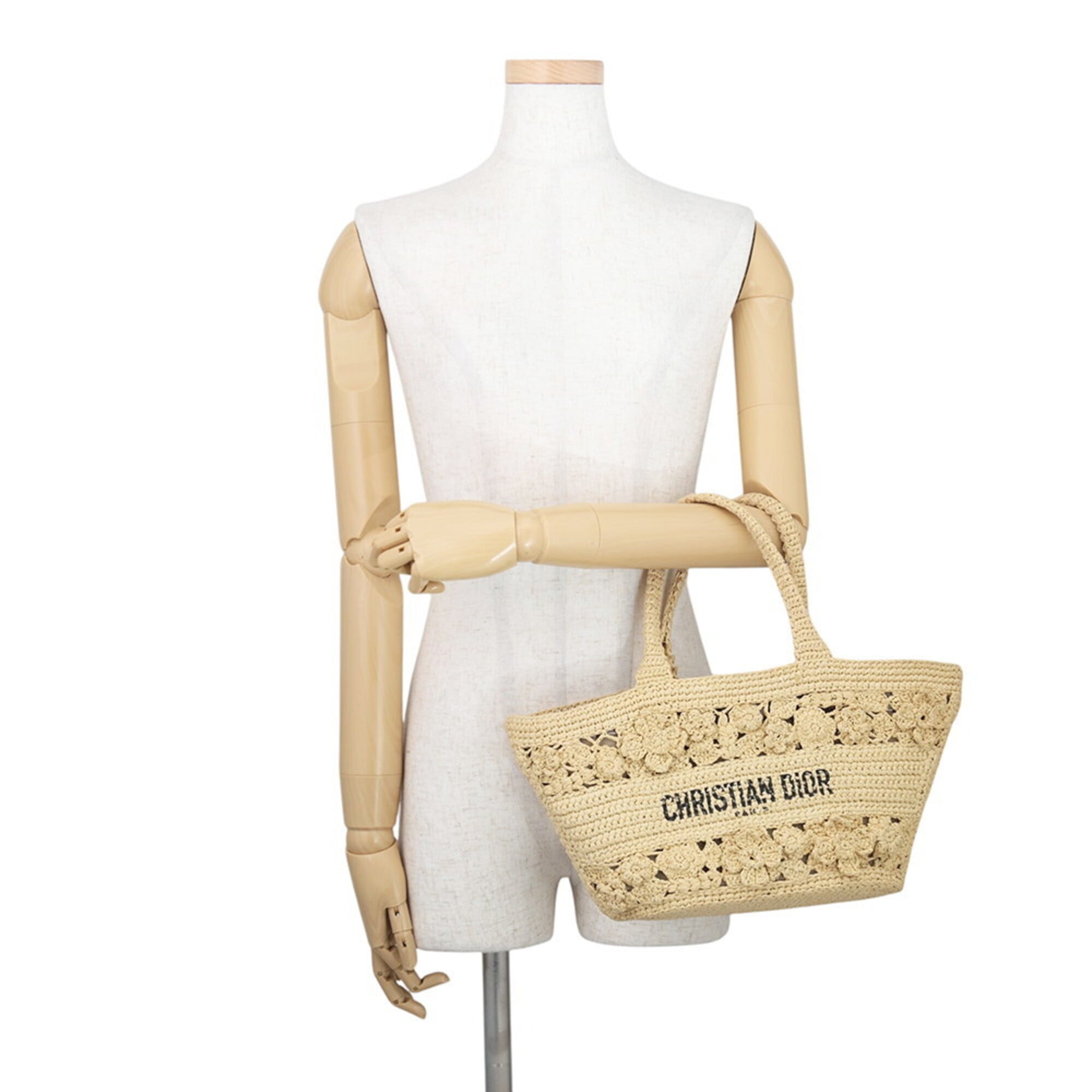 Christian Dior Brown Raffia Handbag (Pre-Owned)