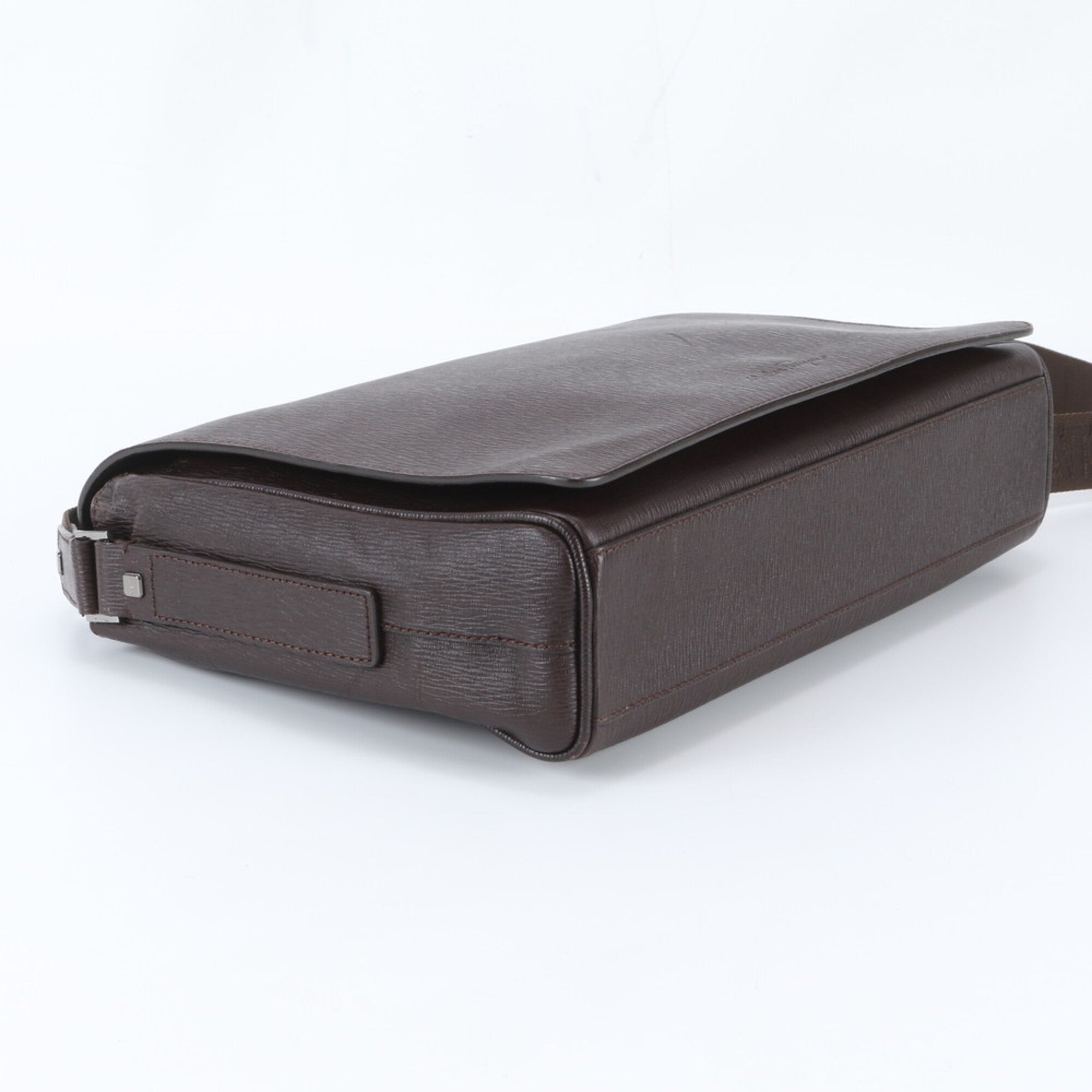 Salvatore Ferragamo Brown Leather Briefcase (Pre-Owned)