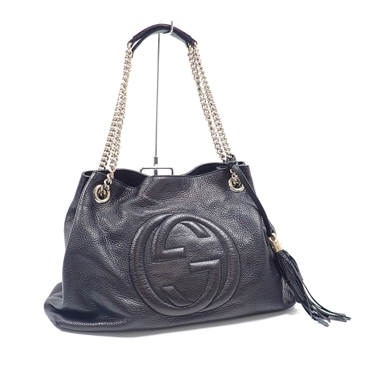 Gucci Black Leather Shoulder Bag (Pre-Owned)