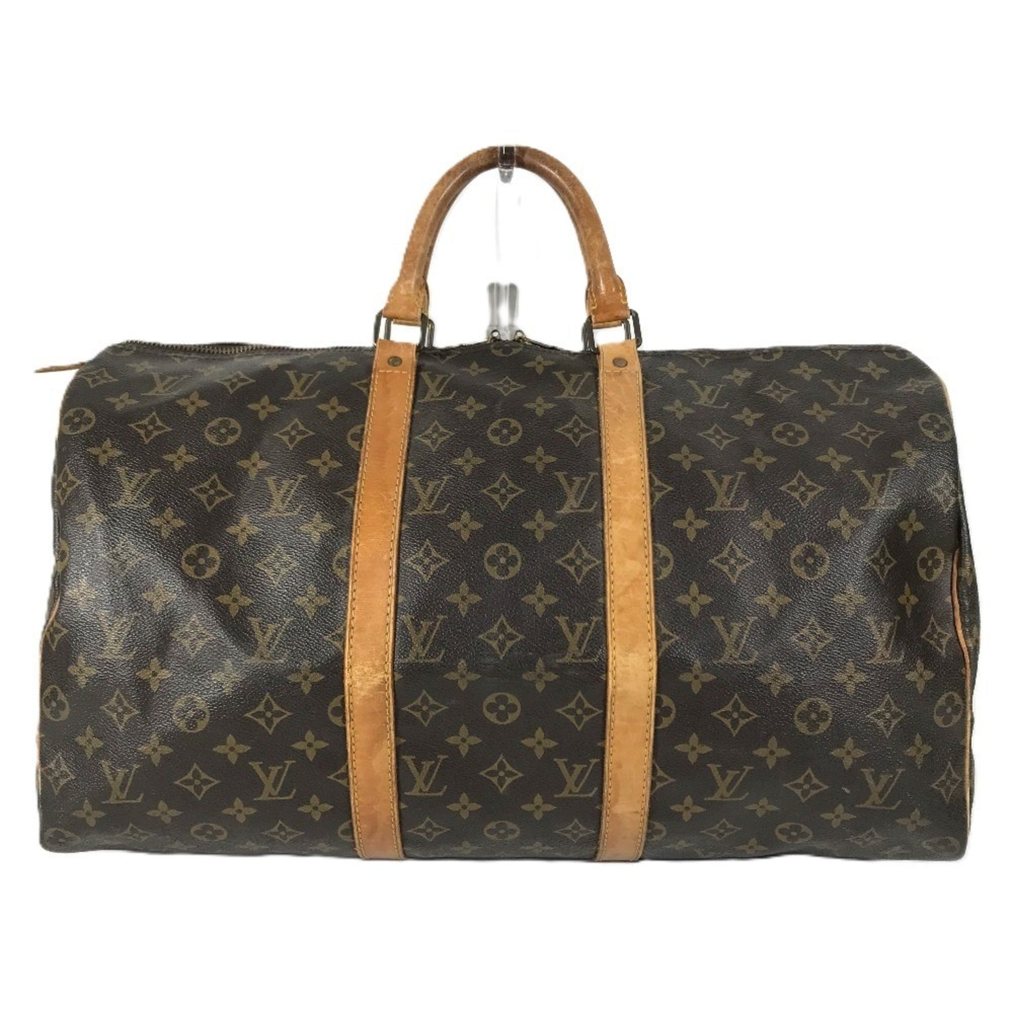 Louis Vuitton Brown Galle Monogram Monogram Boston Bag Handbag (Pre-Owned)