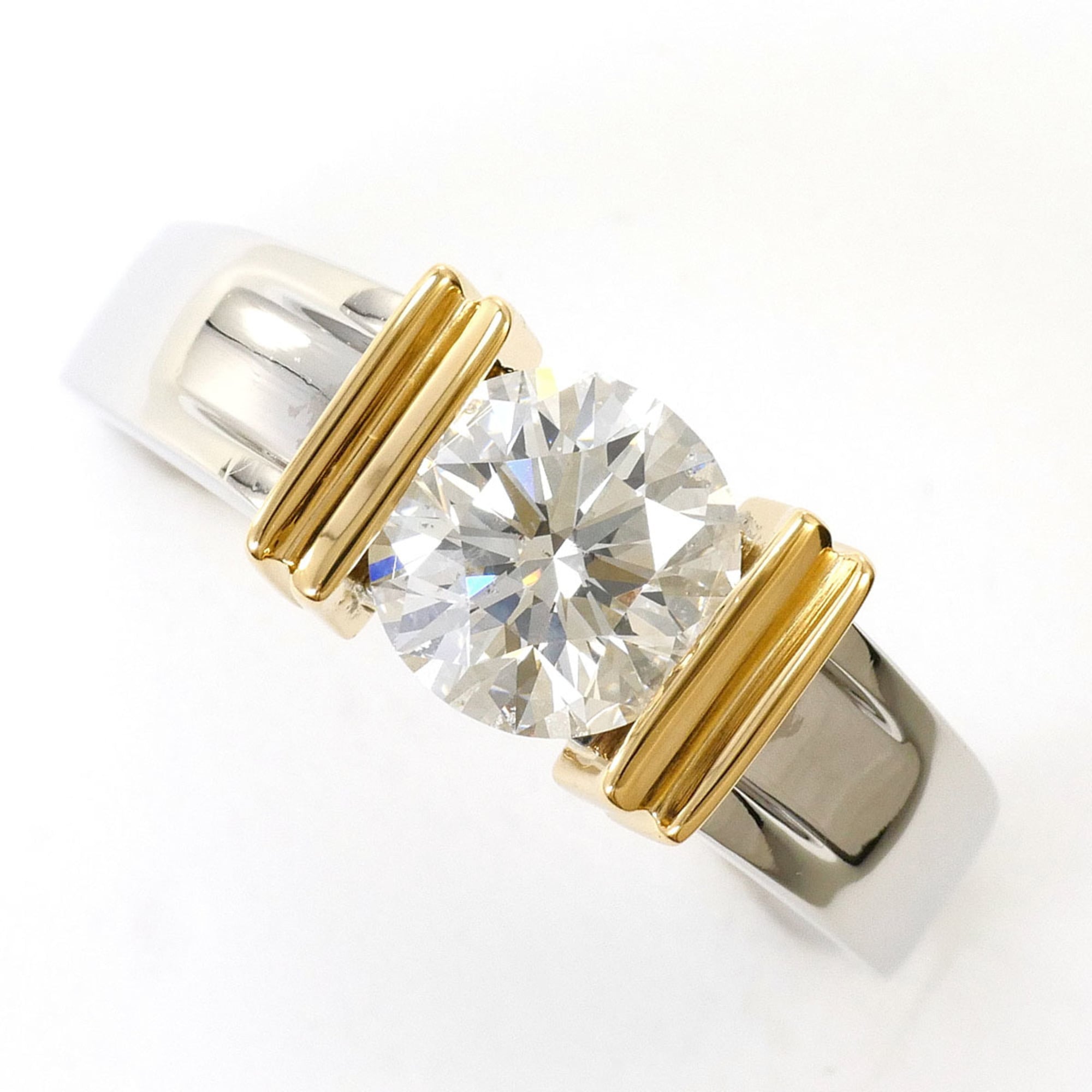 Unbranded Platinum Yellow Gold Yellow Gold (18K) Platinum 900 Band Ring (Pre-Owned)