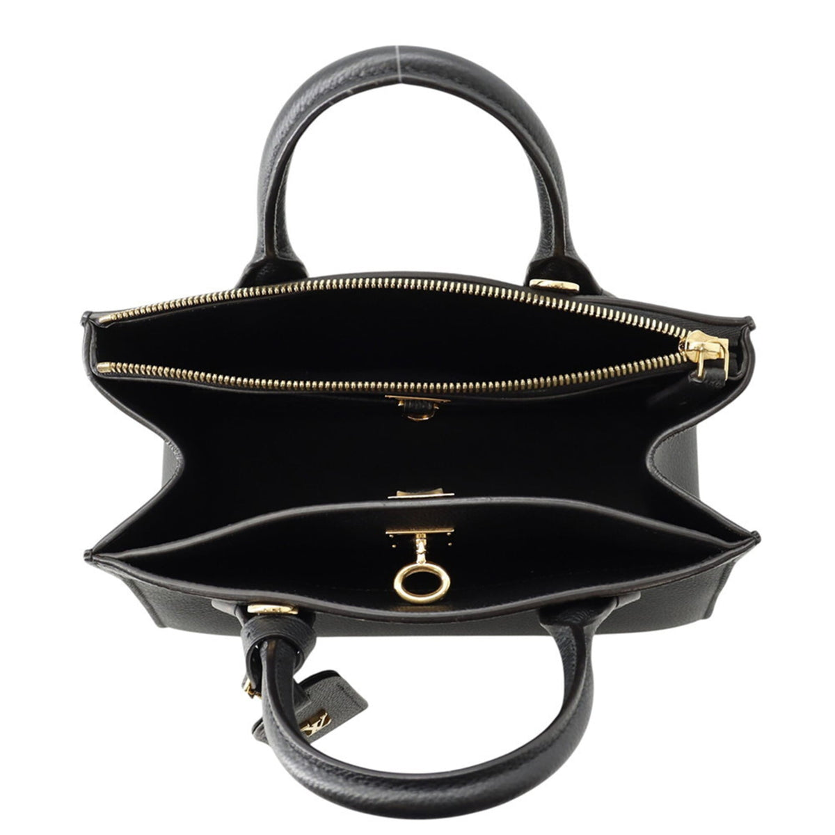 Louis Vuitton Black Noir Leather Handbag Shoulder Bag (Pre-Owned)