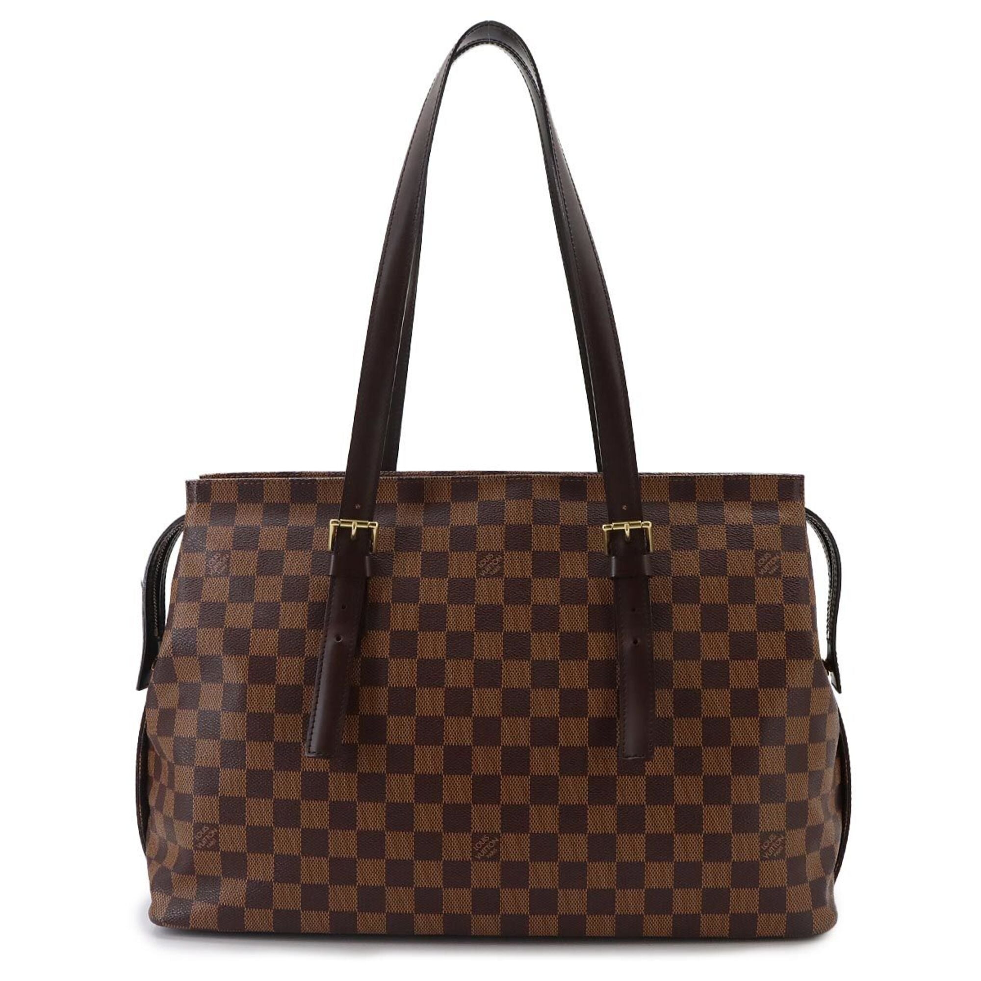 Louis Vuitton Damier Ebene Damier Canvas Handbag Tote Bag (Pre-Owned)