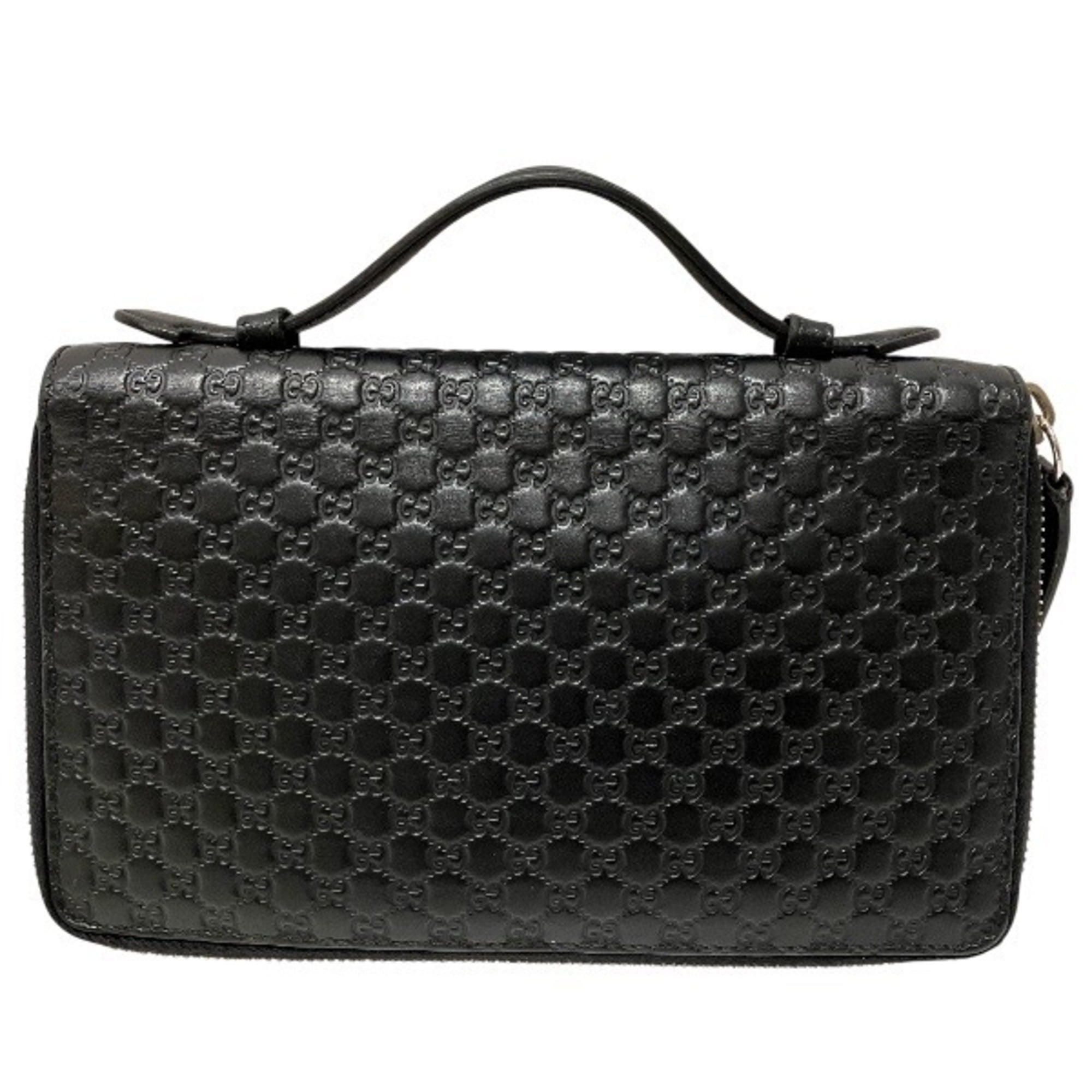 Gucci Black Leather Long Wallet (Bi-Fold) (Pre-Owned)