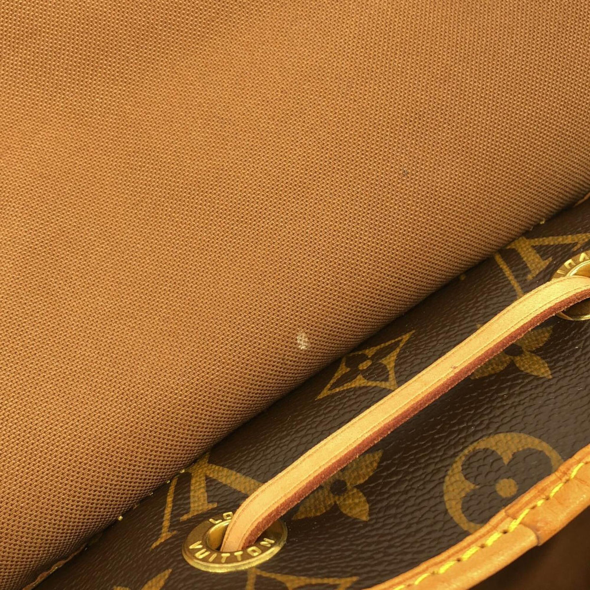 Louis Vuitton Marron Monogram Coated Canvas Backpack (Pre-Owned)